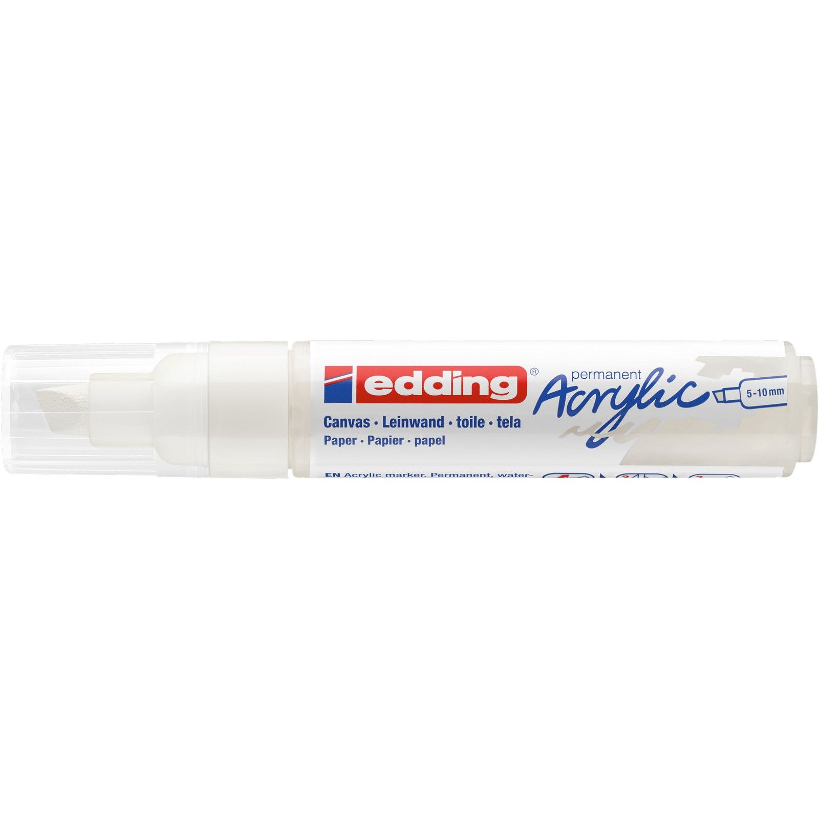 Edding 5000 • Acrylic marker broad Traffic white