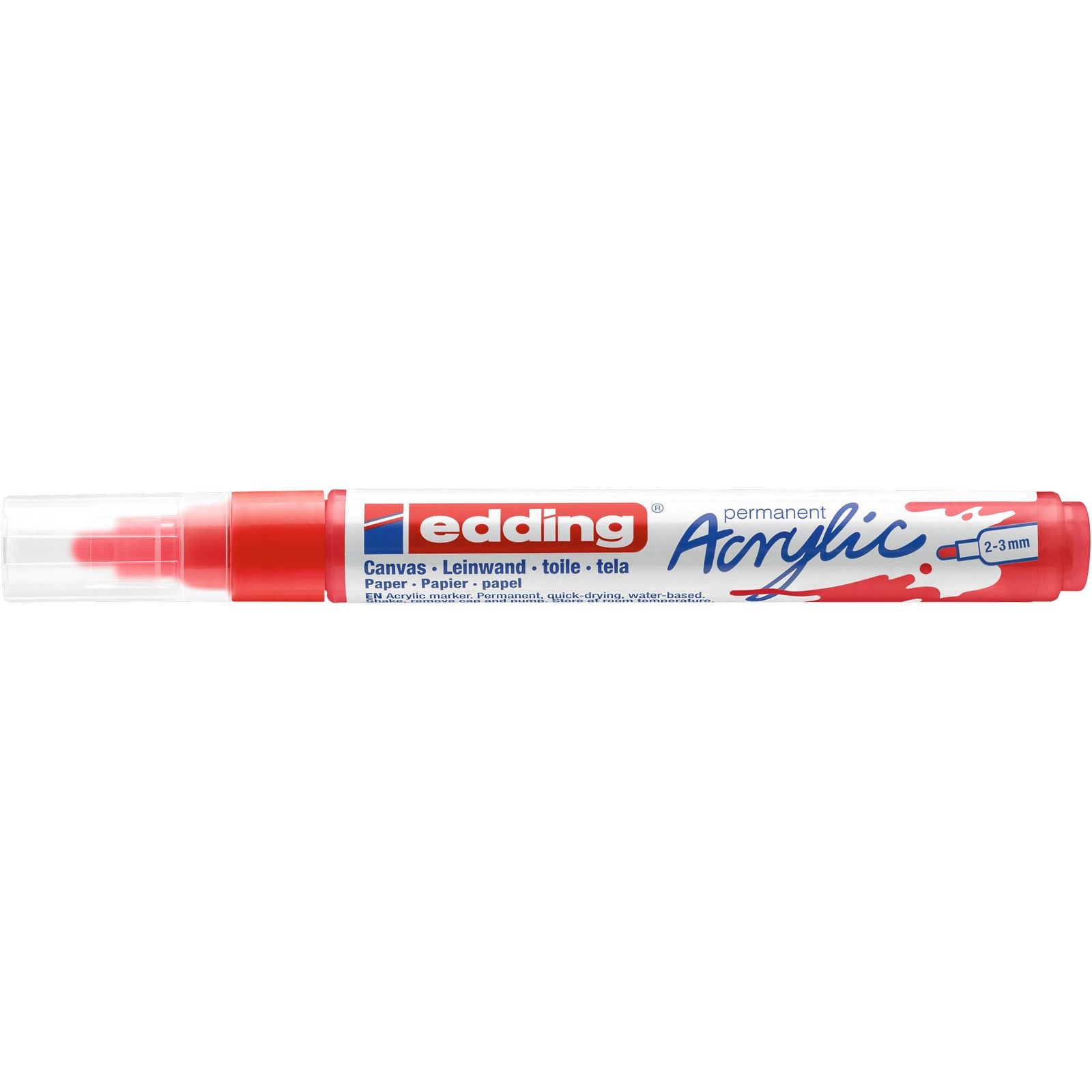 Edding 5000 • Acrylic marker medium Traffic red