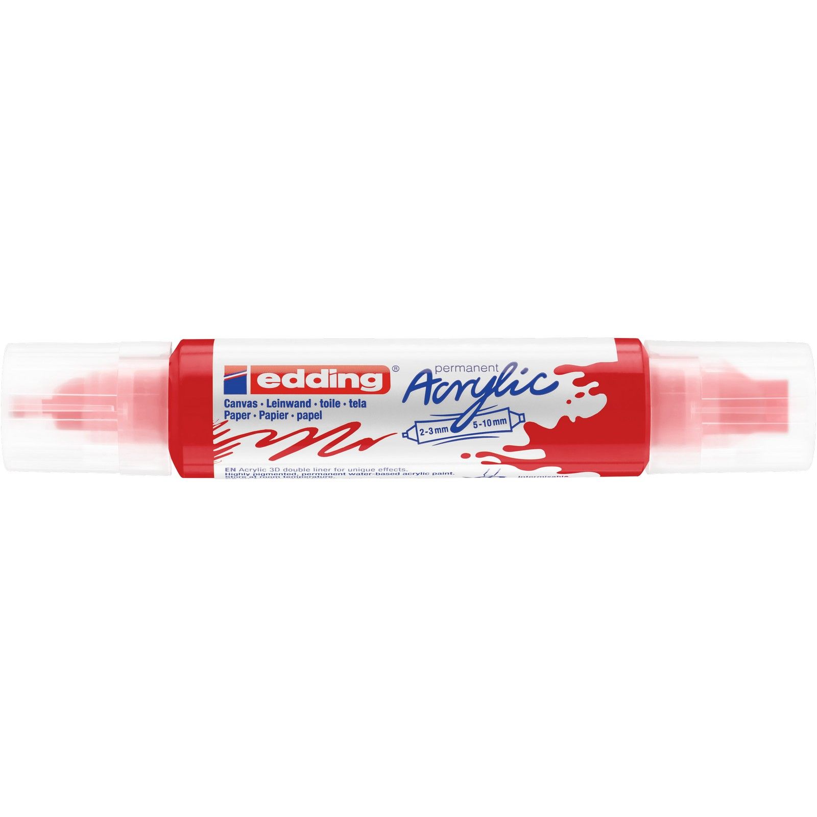 Edding 5000 • Acrylic 3D double liner Trafiic red