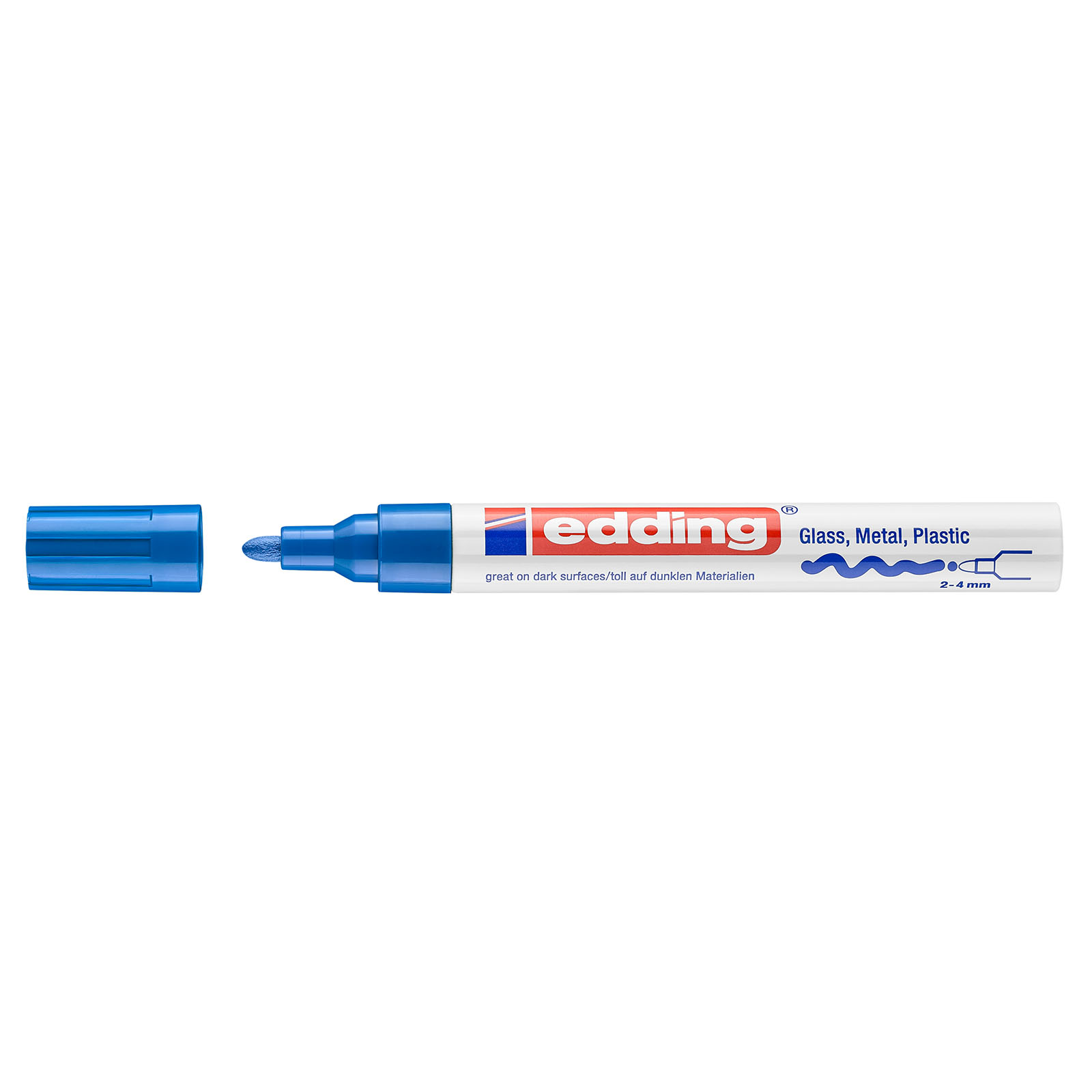 Edding 750 • Marcador de tinta opaca 2-4mm Azul