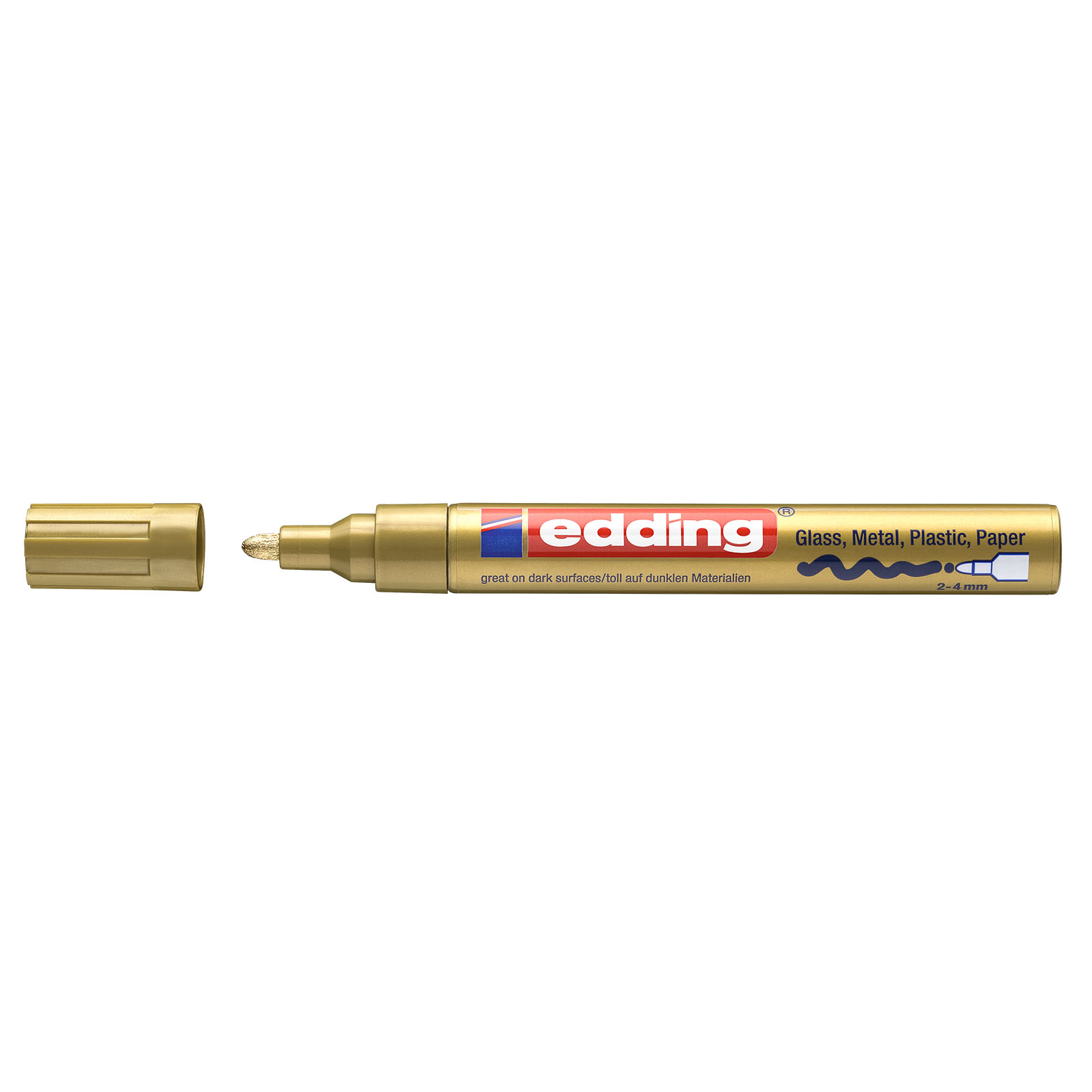 Edding 750 • Marcador de tinta opaca 2-4mm Oro