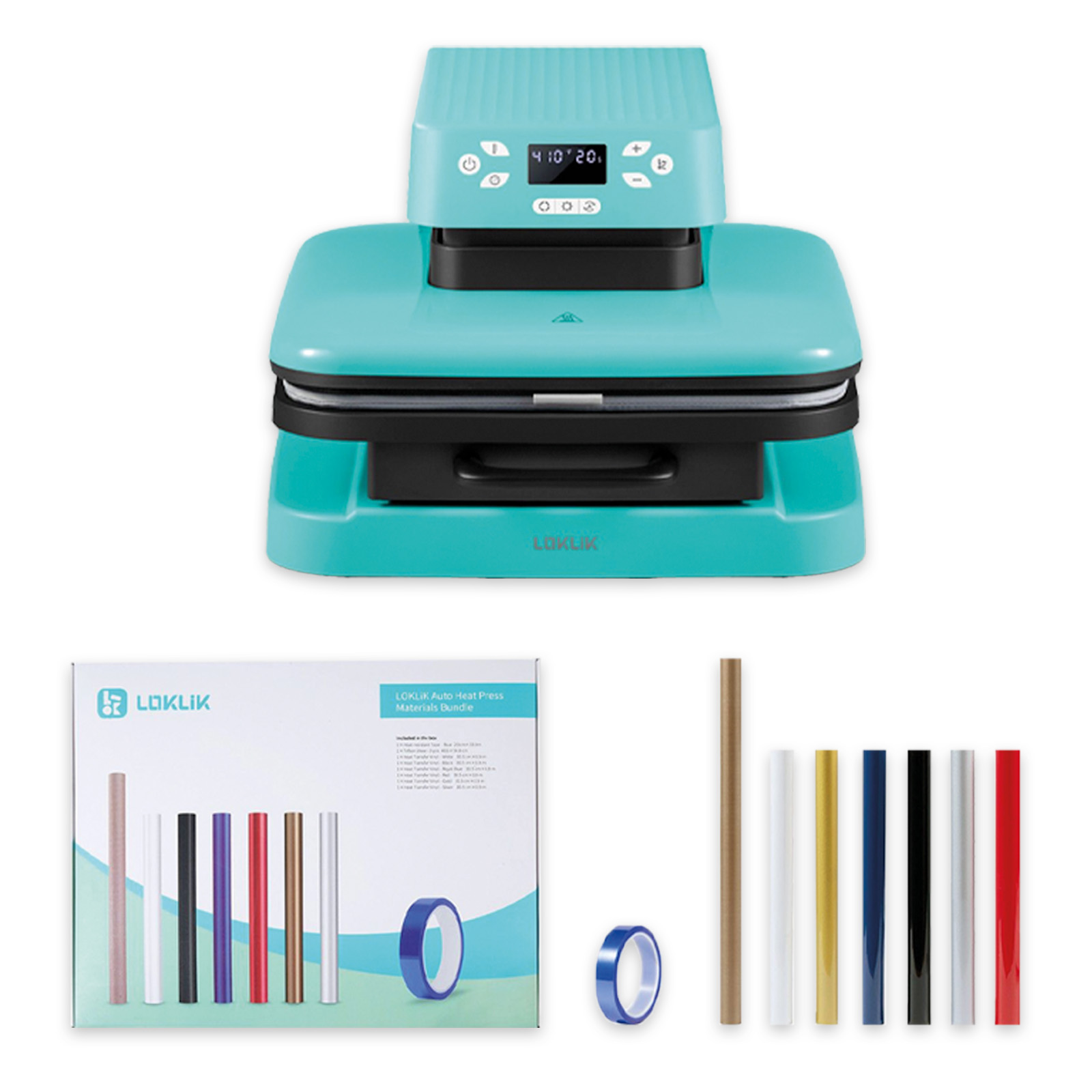 LOKLiK • Auto Heat Press Blauw