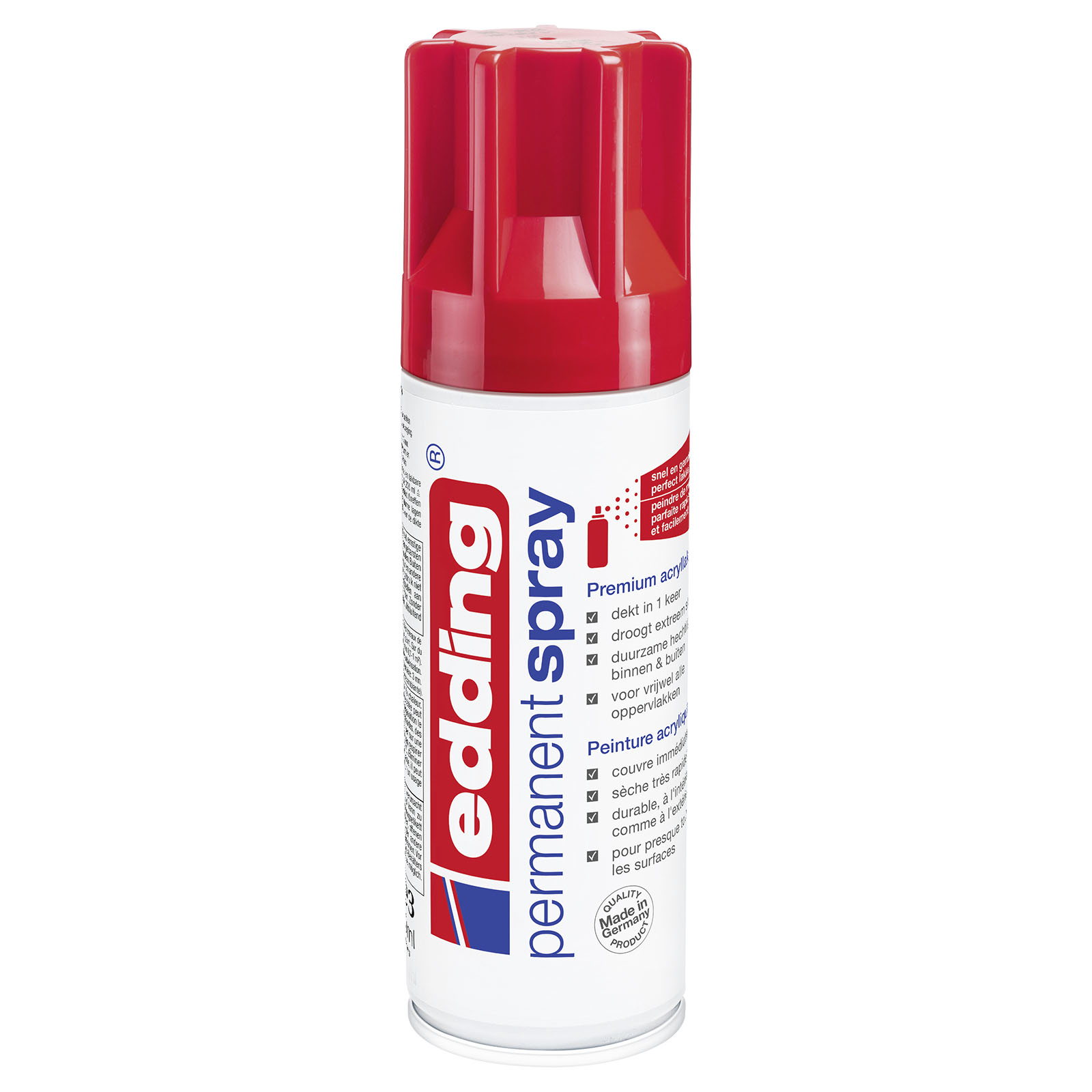Edding 5200 • Permanent spray premium acrylic paint Traffic red glossy