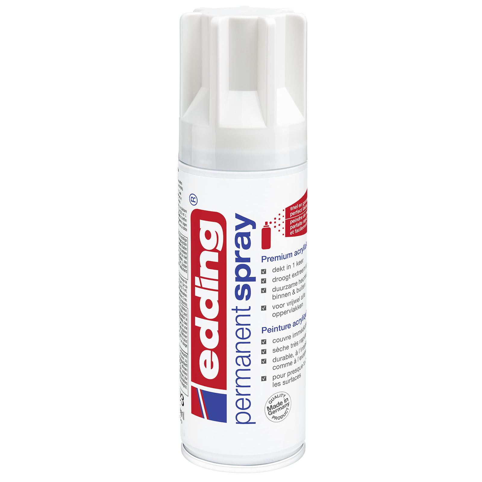 Edding 5200 • Permanent spray glossy Verkeerswit glanzend