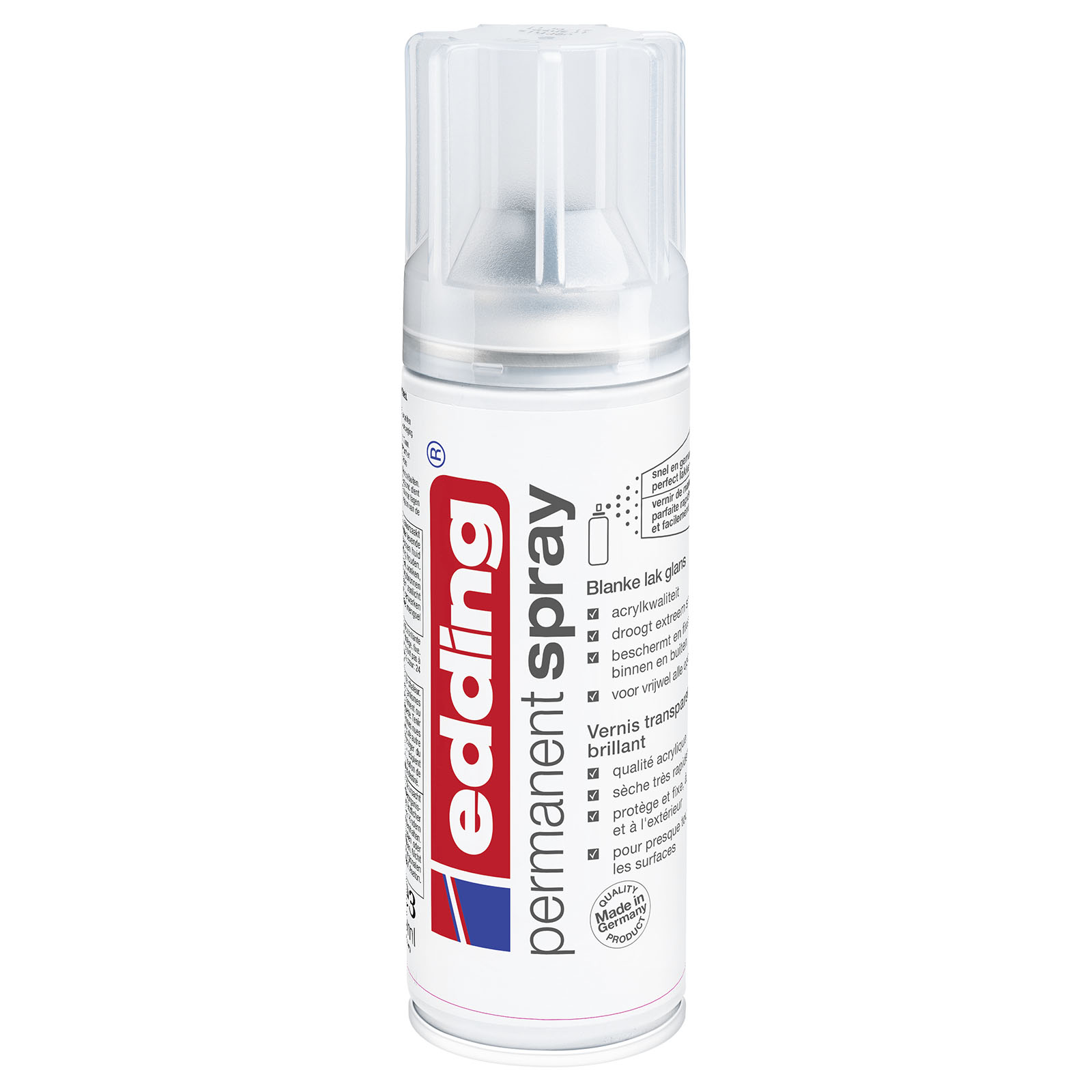 Edding 5200 • Spray permanente de laca transparante brillante