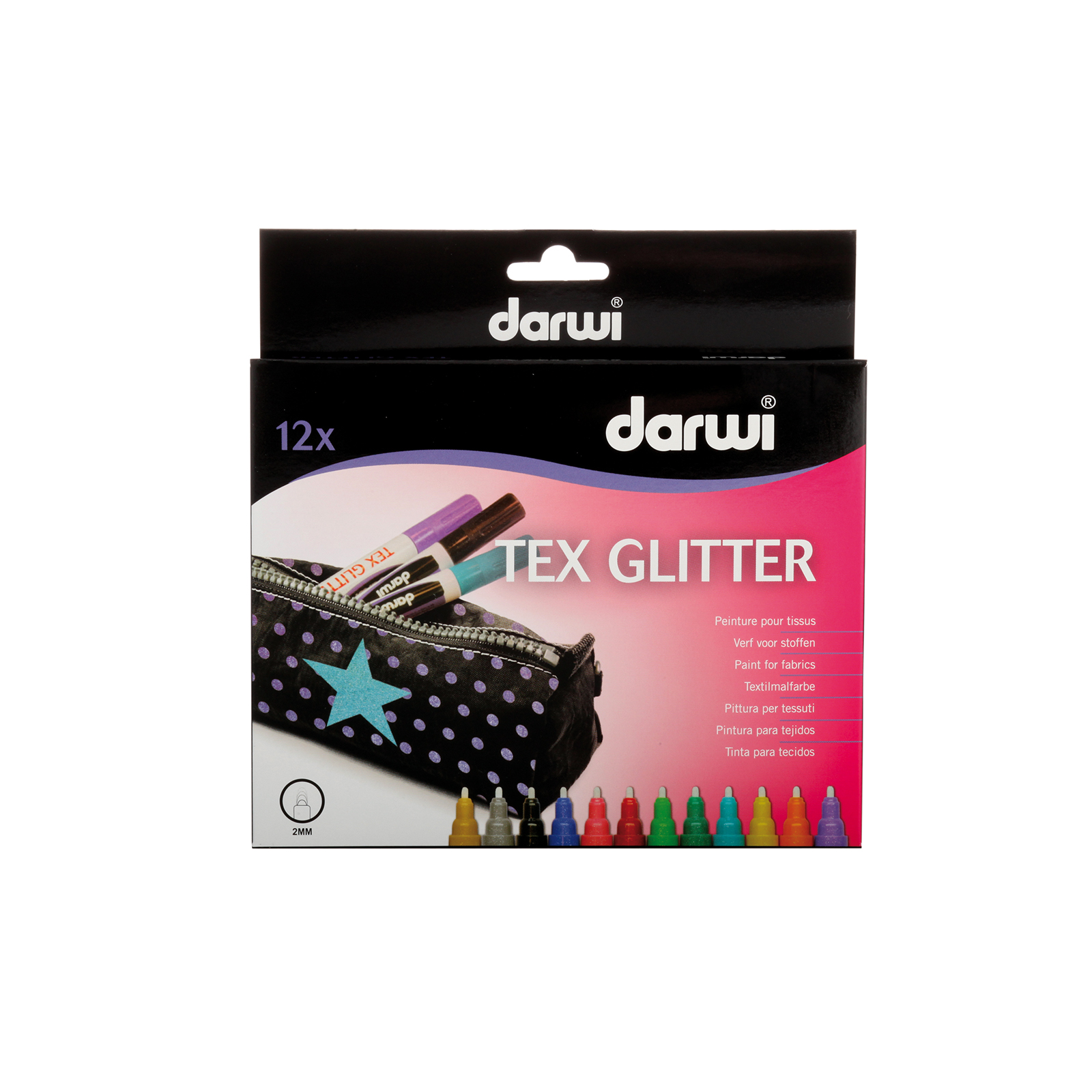 Darwi • Textielmarkers  Glitter