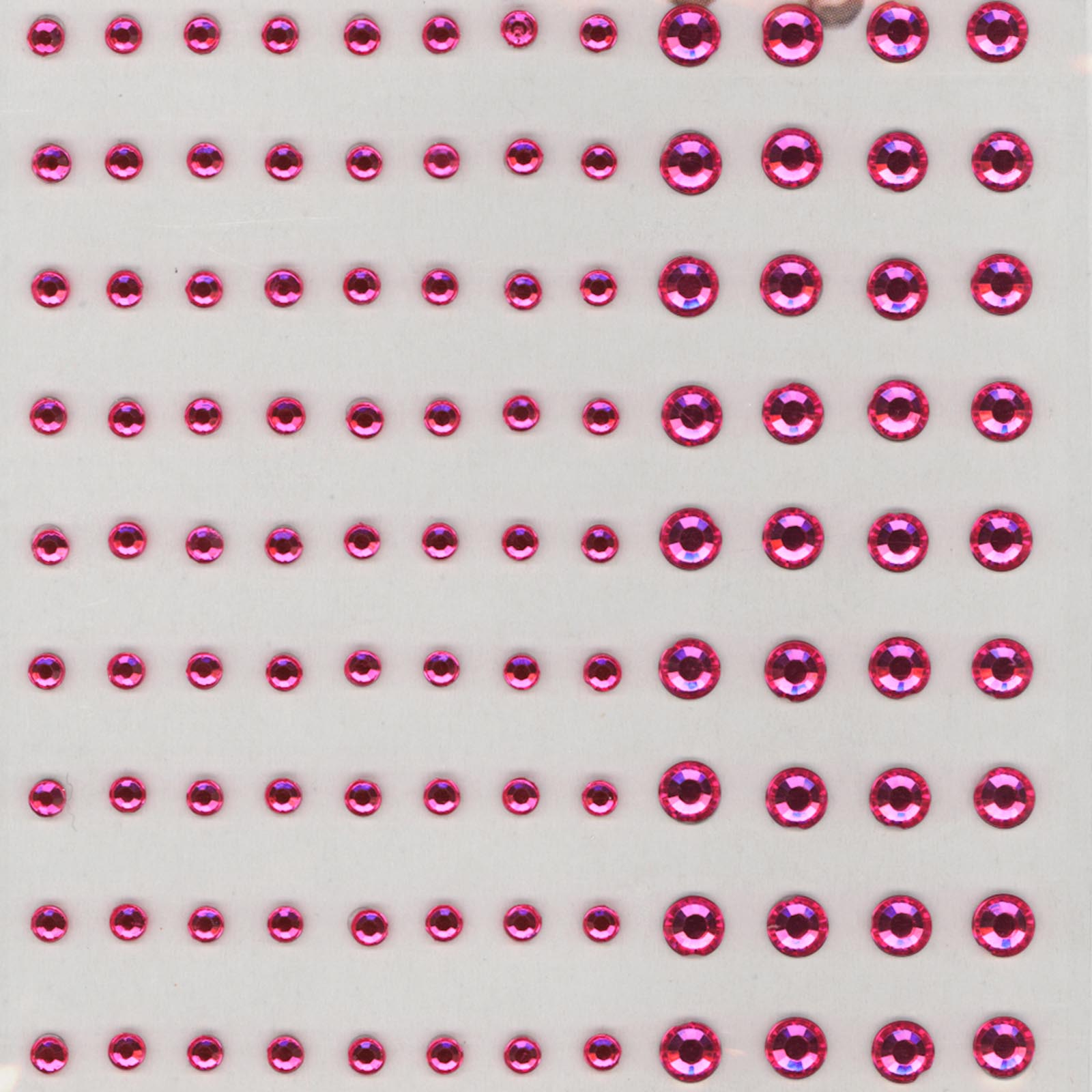 Vaessen Creative • Strass Steentjes Half Zelfklevend 3+5mm 108pcs Pink