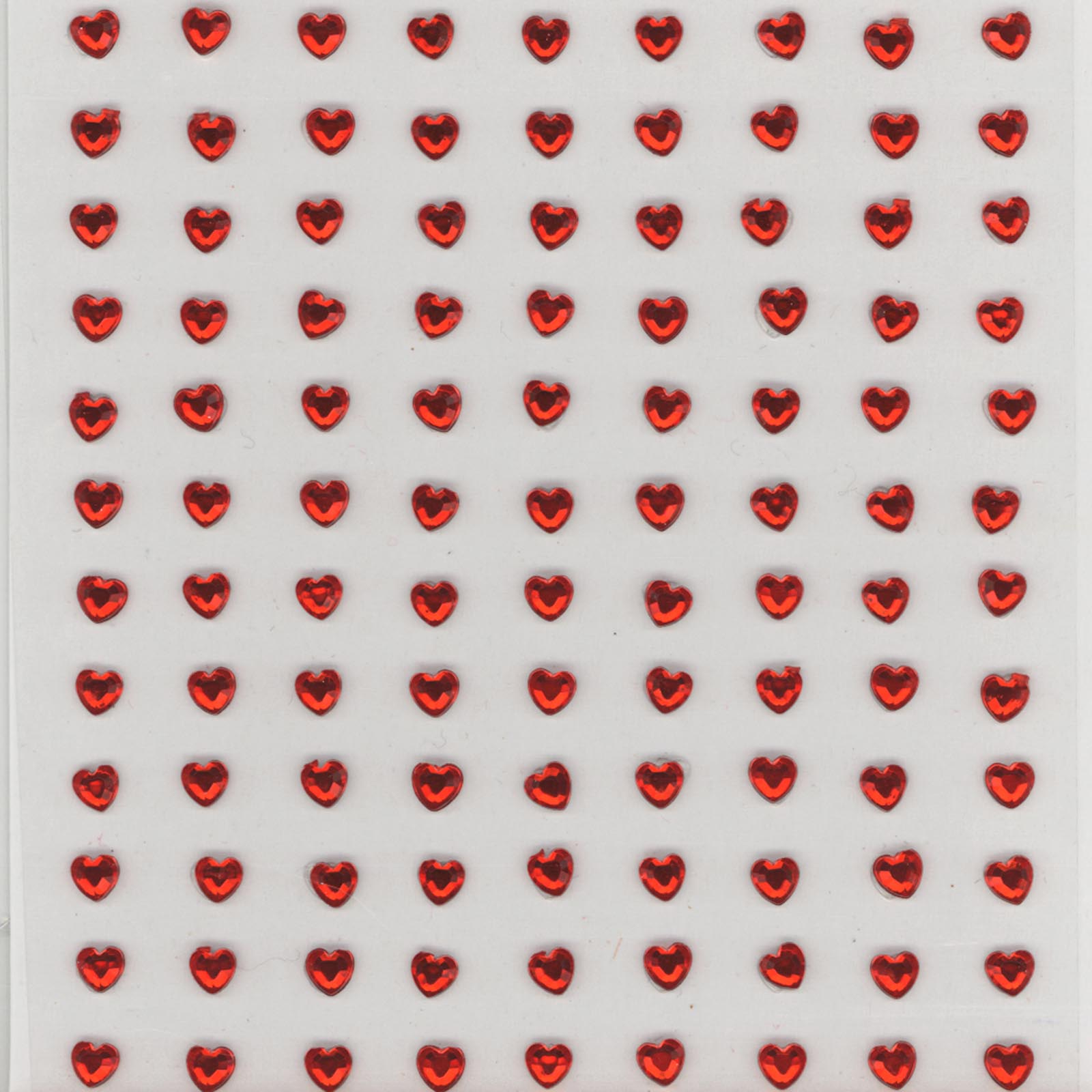 Vaessen Creative • Strass Stones Half Adhesive 4mm 108pcs Red Heart
