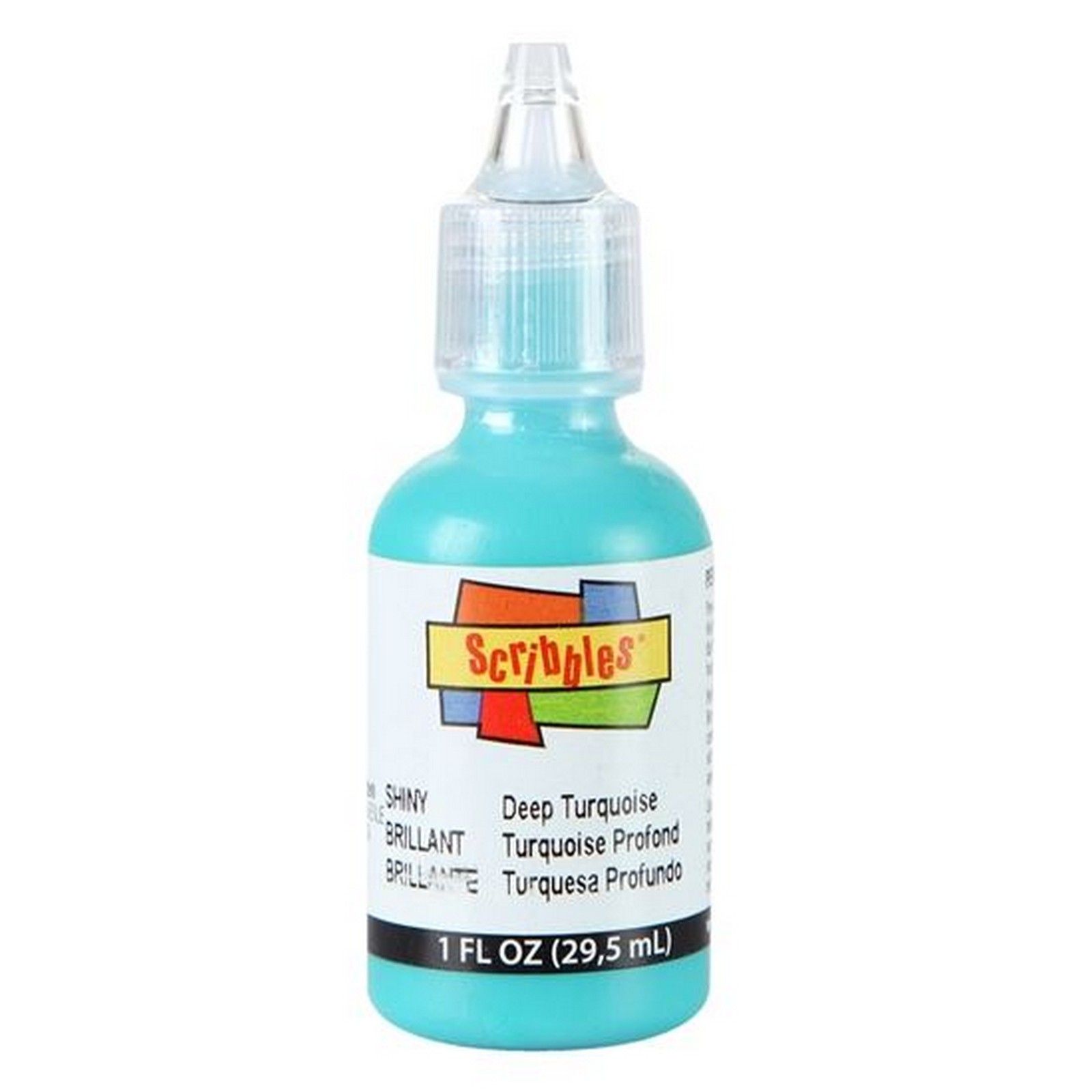 Scribbles • 3D Fabric Paint Shiny 29.5ml Turquoise