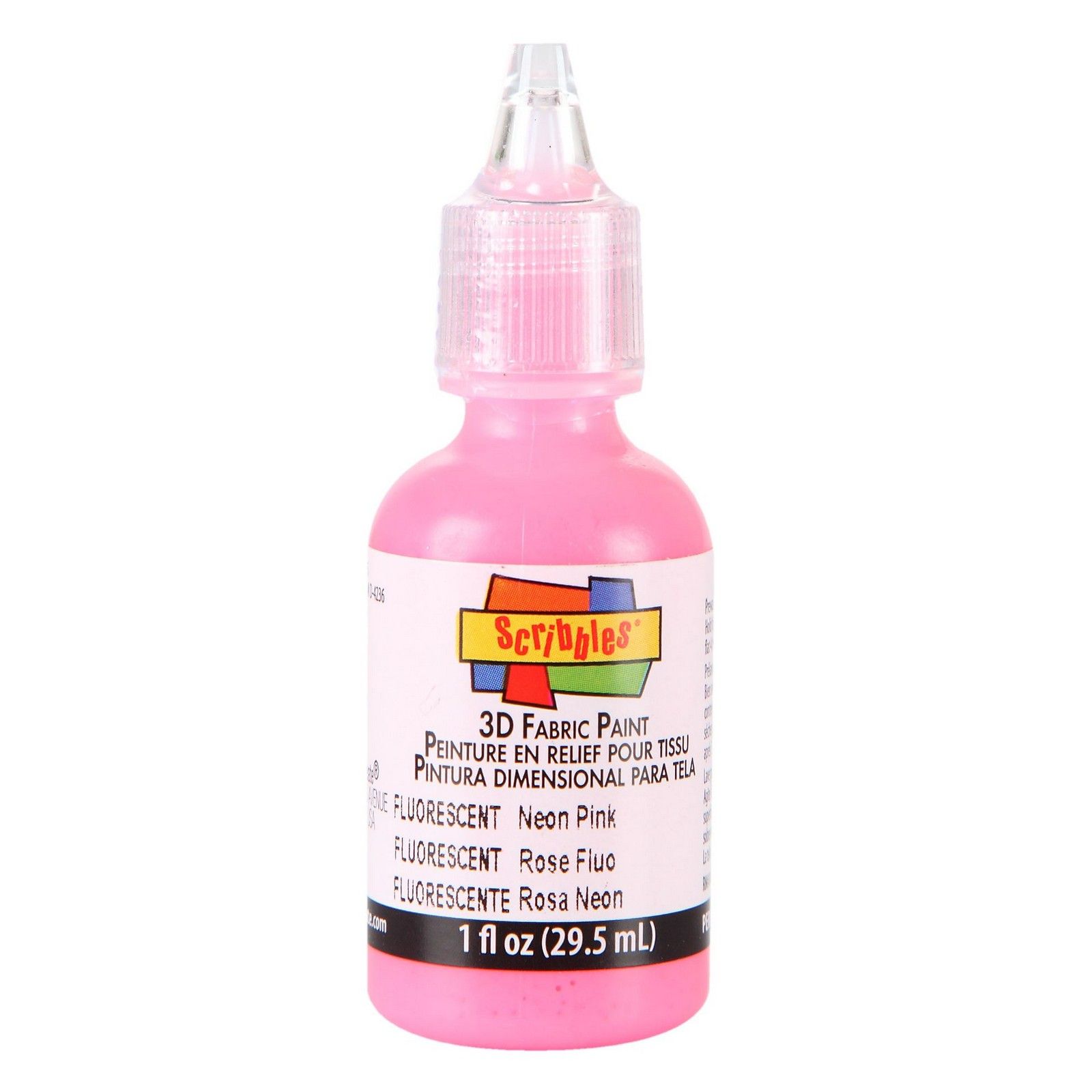 Scribbles • 3D Fabric Paint Neon 29.5ml Pink