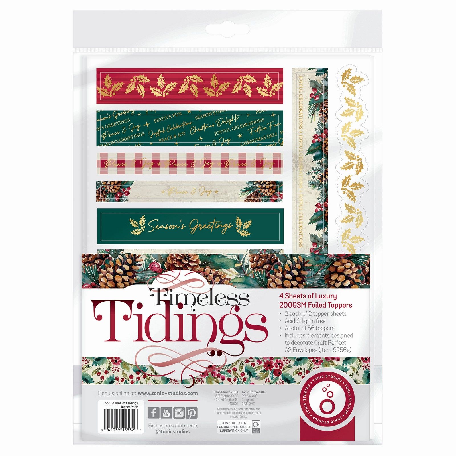 Tonic Studios • Timeless Tidings Topper Set