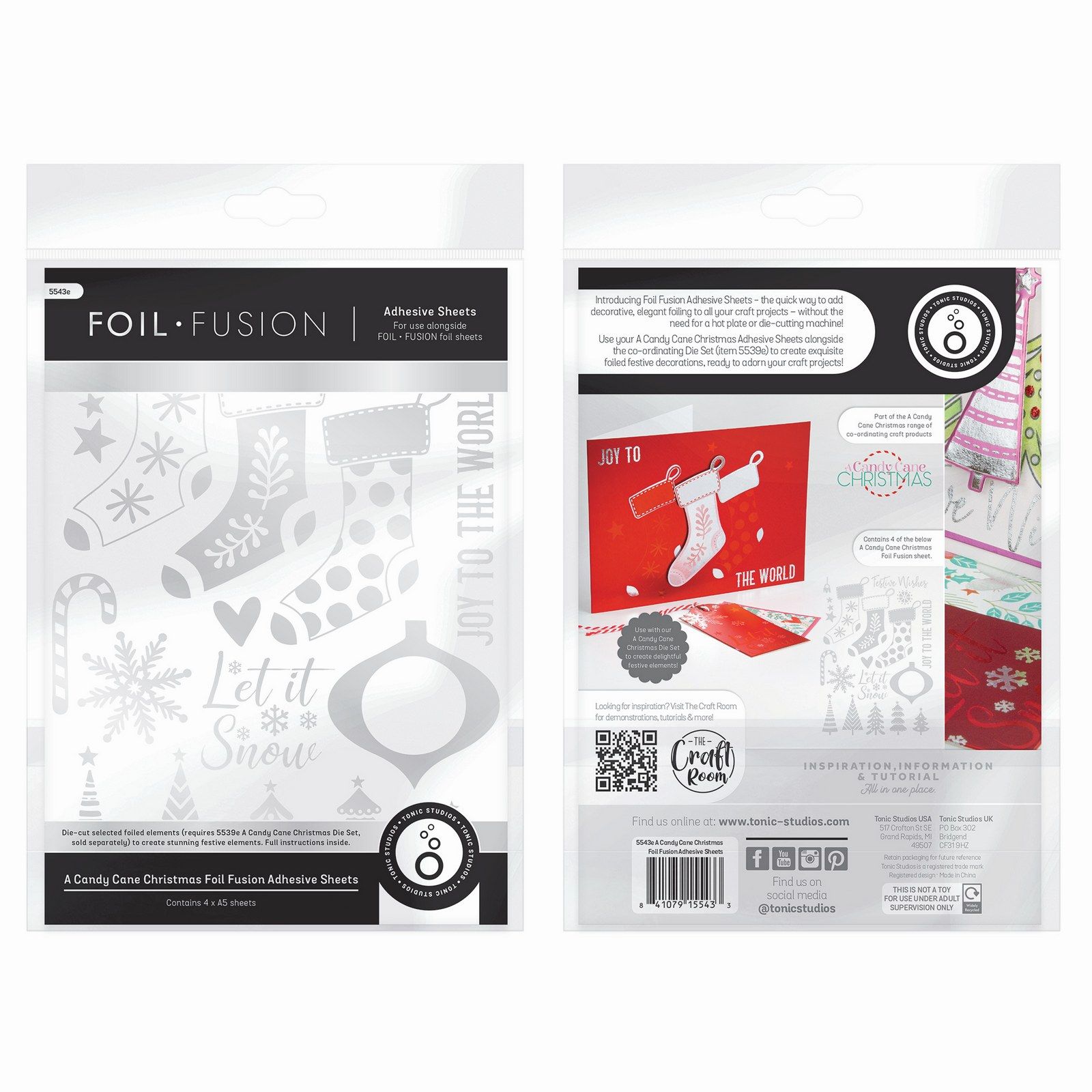Tonic Studios • A Candy Cane Christmas Adhesive Sheets Foil Fusion