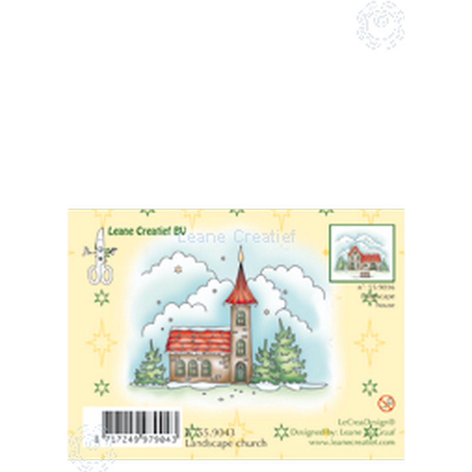 Leane Creatief • Clear Stamp Landscape Church