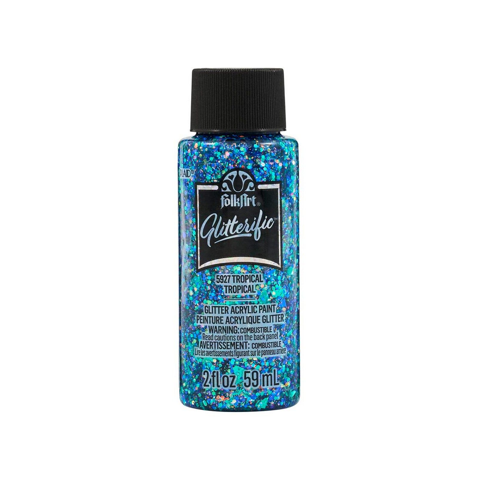 Folkart • Glitterific Acrylic Paint Tropical 59ml