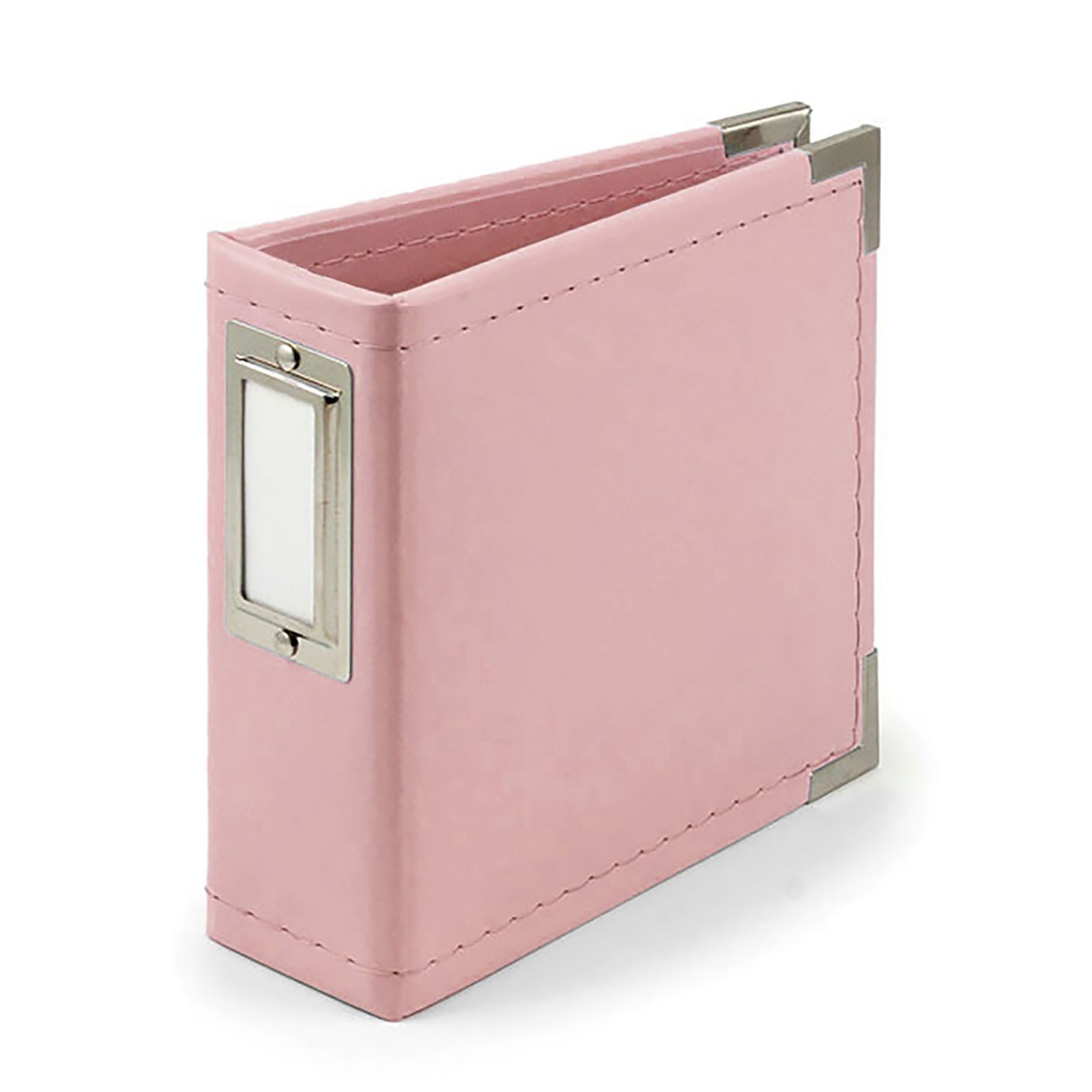 We R Makers • Classic Leather Ring Album Pretty Pink 10,1x10,1cm