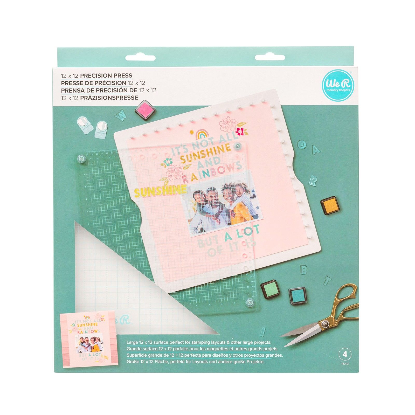 We R Makers • Precision press 30,5x30,5cm & Easy lift magnets set 4pcs