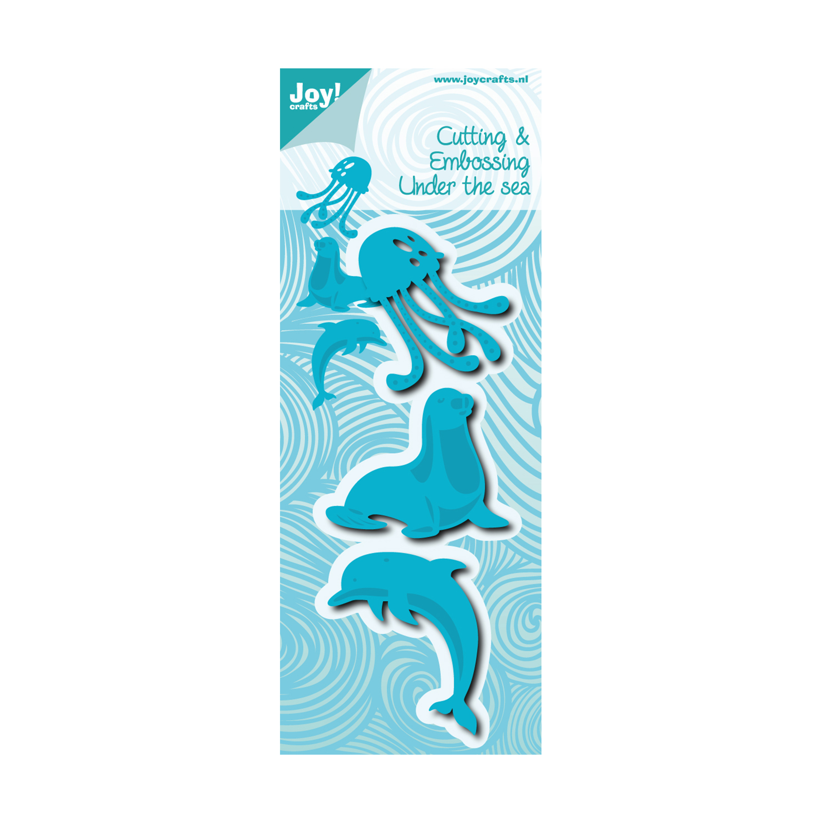 Joy!Crafts • Cut- embosstencil Seal, Dolphin, Jellyfish