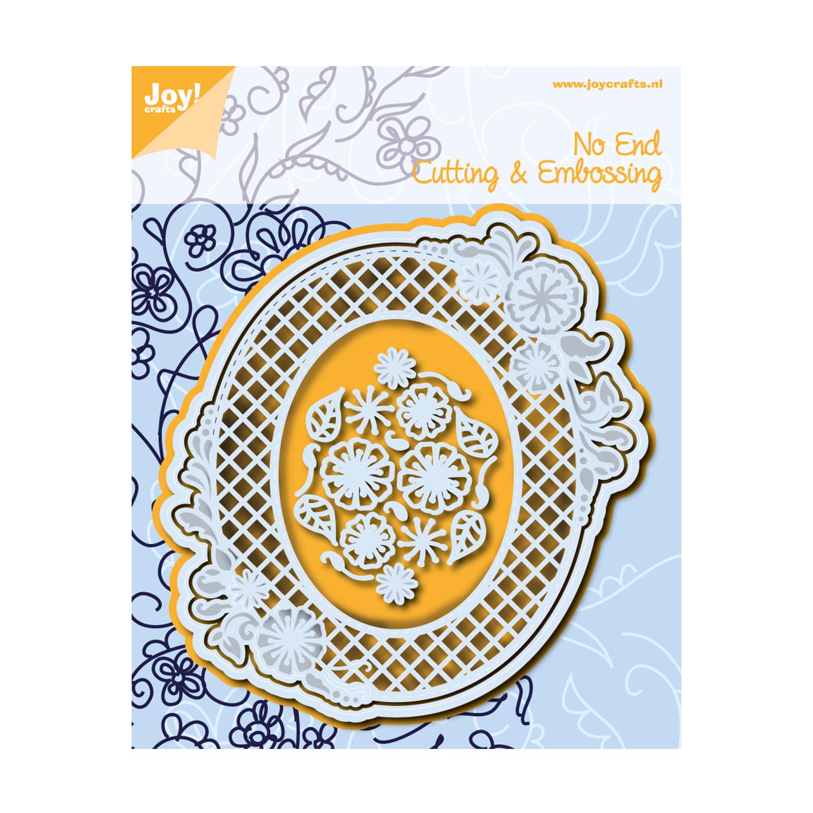 Joy!Crafts • Cut- embosstencil Endless Flower oval