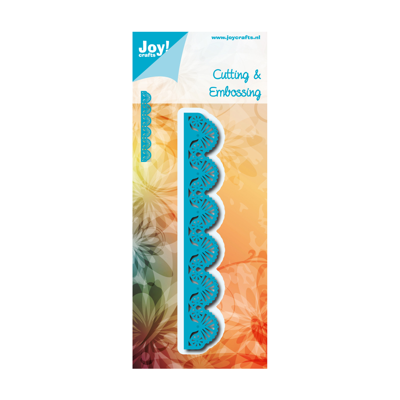 Joy!Crafts • Plantilla de corte para embossing Noor! Edge with fans