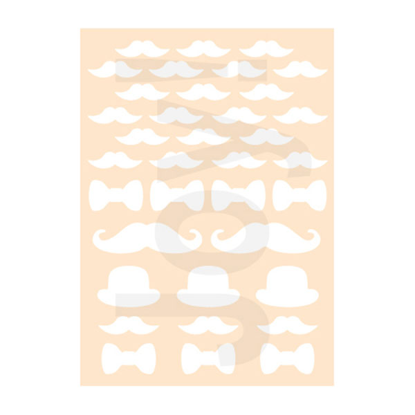 Joy!Crafts • Plantilla de corte para embossing polybesa Gentlemens Moustache