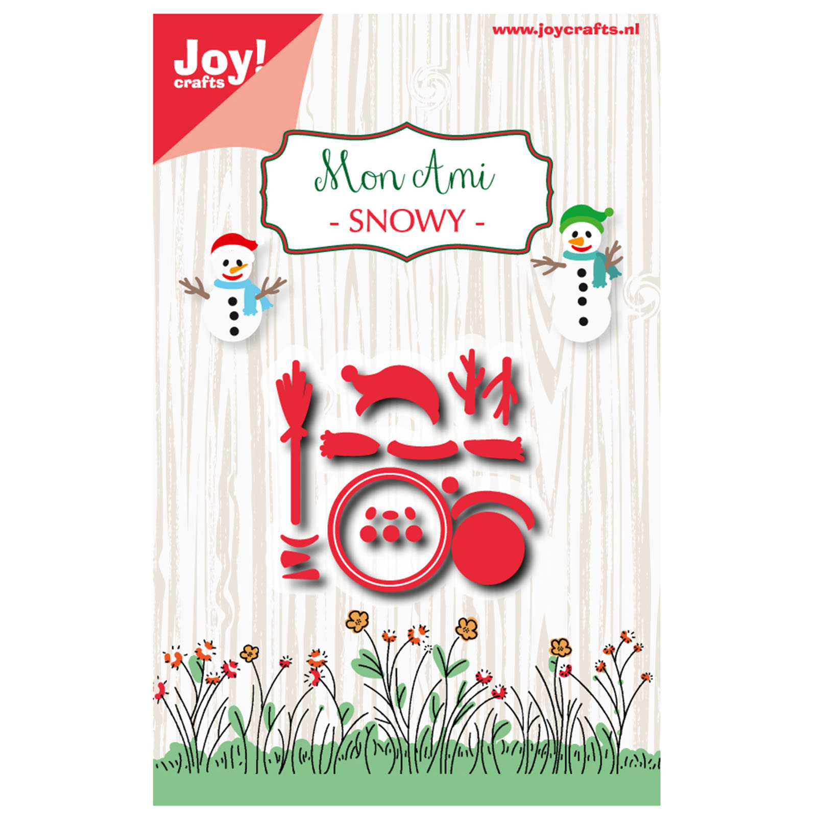 Joy!Crafts • Snijstencil Mon Ami Besneeuwd 