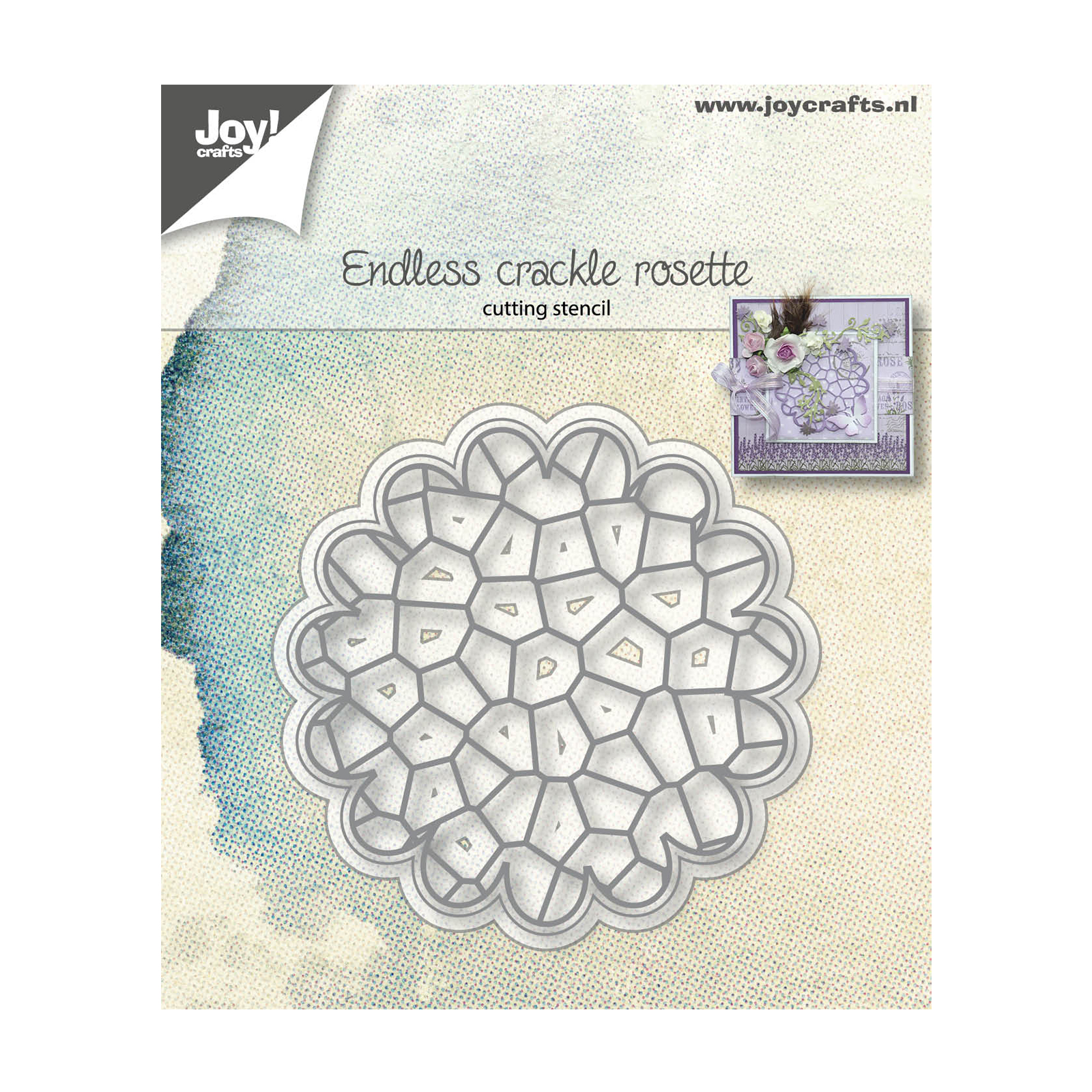 Joy!Crafts • Snijstencil Endless Crackle rosette