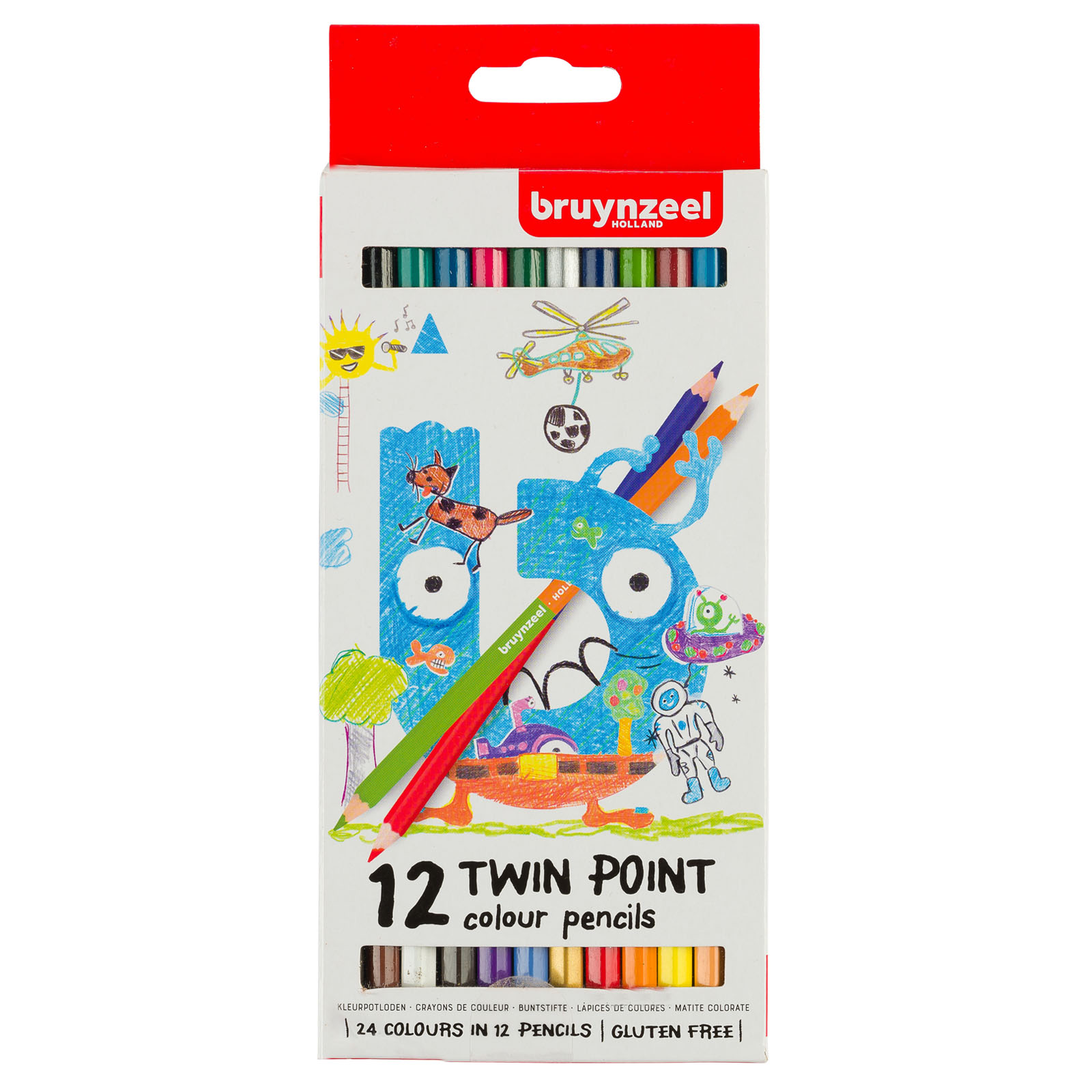 Bruynzeel • Kids colored pencils twin point set 12