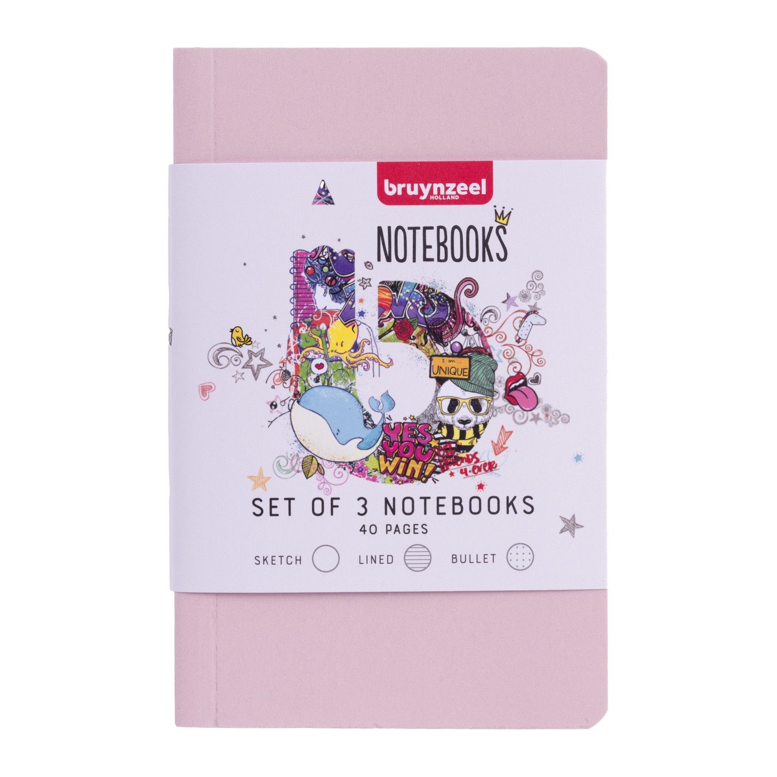 Bruynzeel • Cuaderno A6 estuche de 3