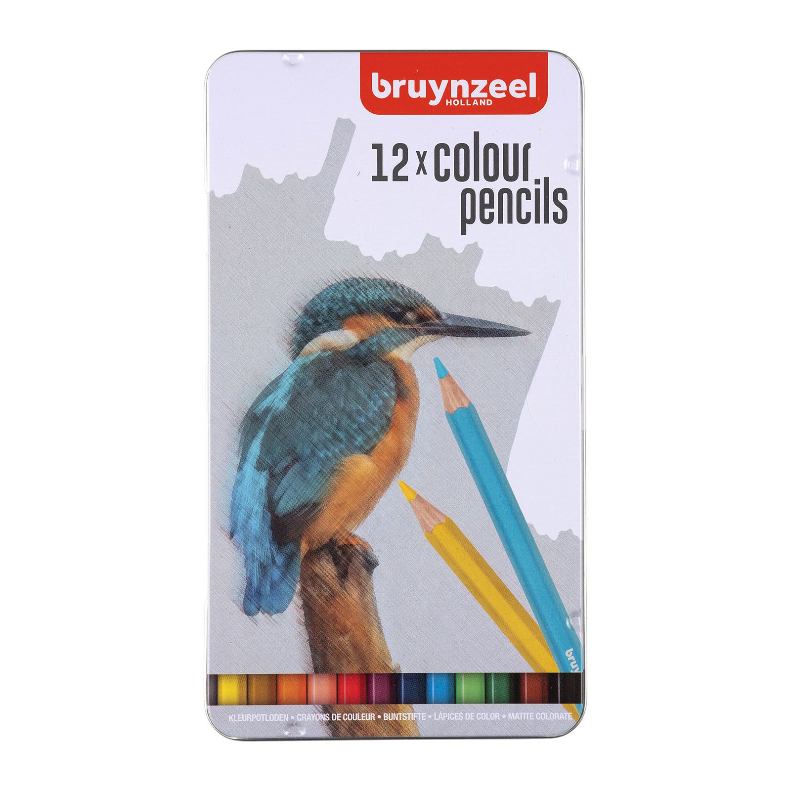 Bruynzeel • Colour pencils ijsvogel tin 12