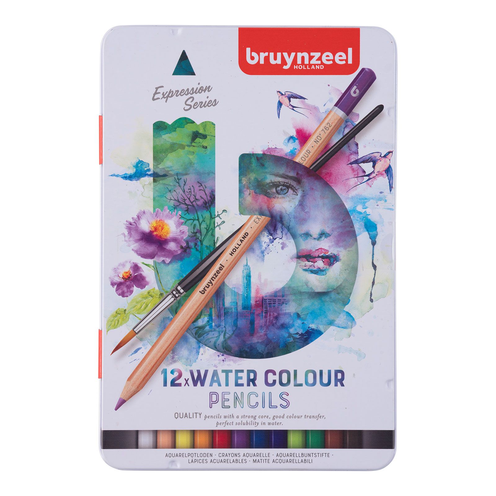Bruynzeel • Expression watercolour pencils Tin 12