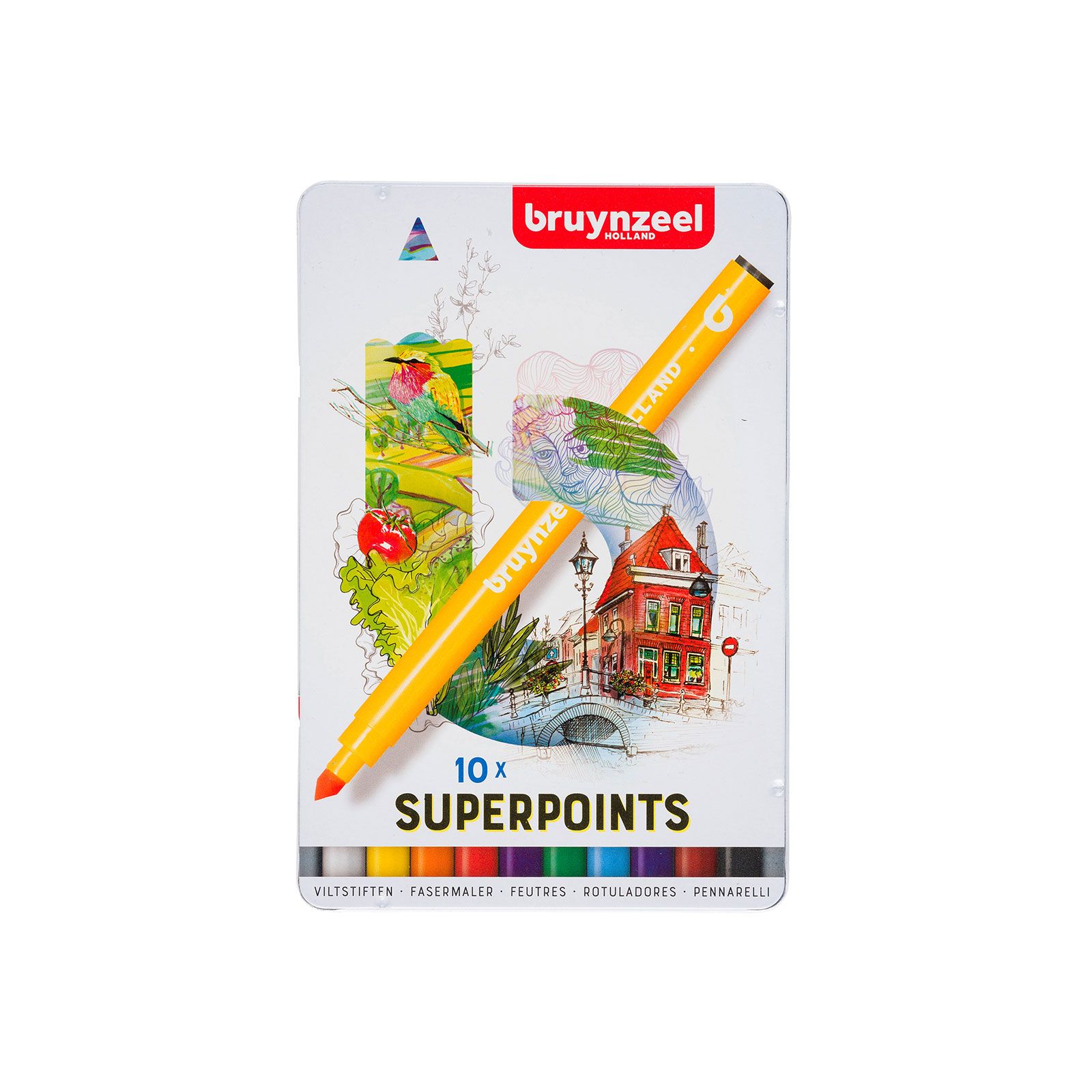 Bruynzeel • Superpoint felt-tip pens set 10
