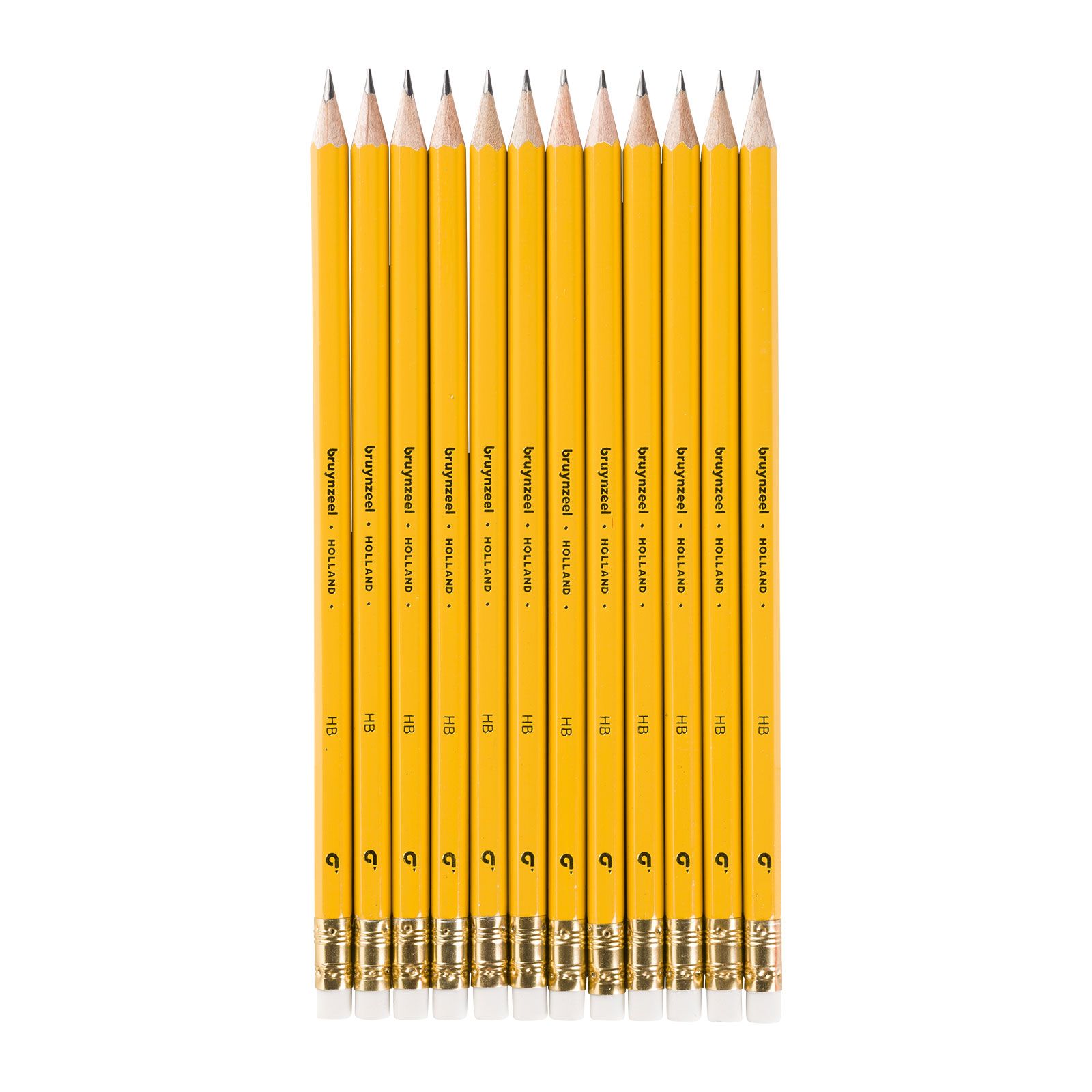 Bruynzeel • HB graphite pencils + eraser
