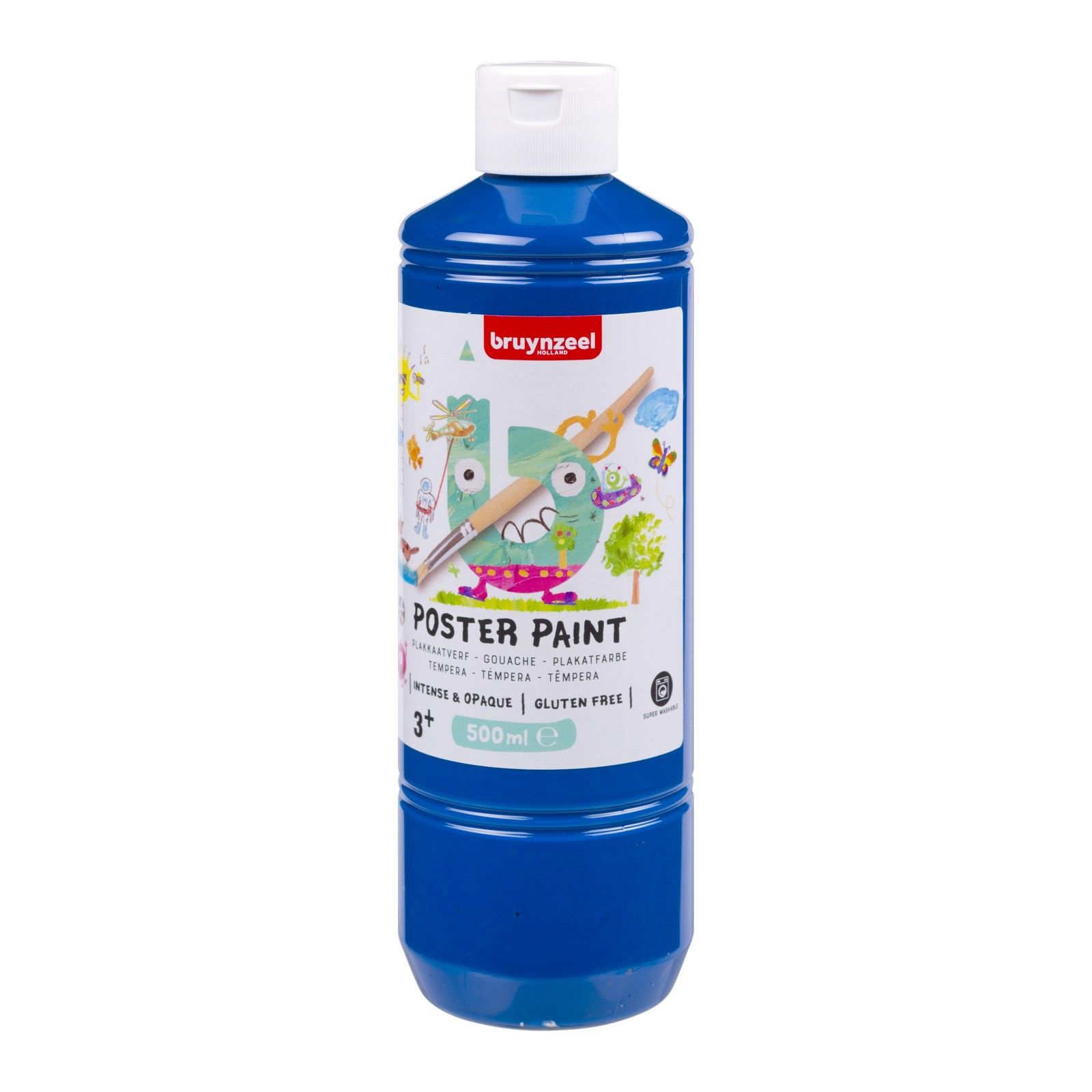 Bruynzeel • Gouache 500ml Bleu foncé