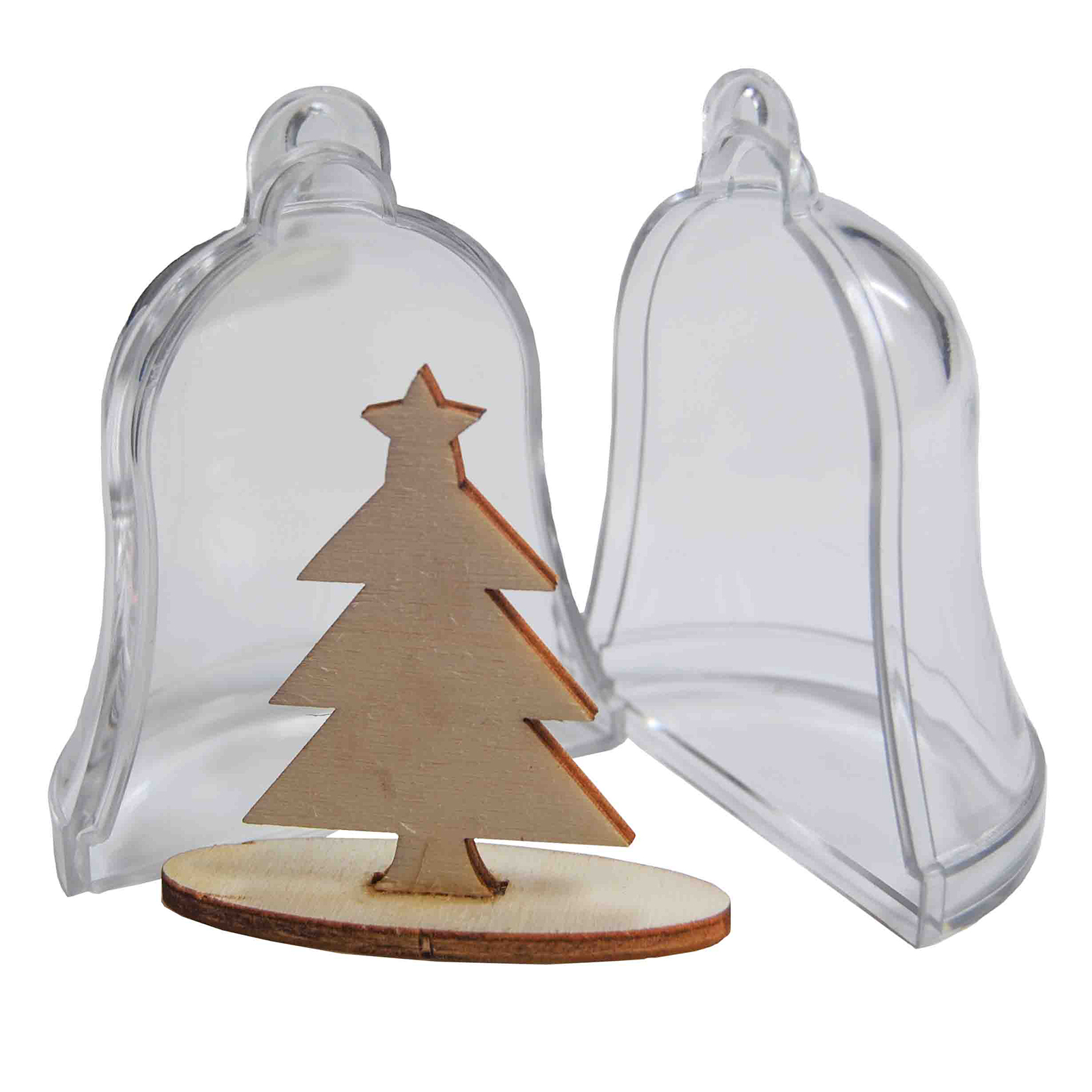 Joy!Crafts • Transparant Bells with pine 2pcs