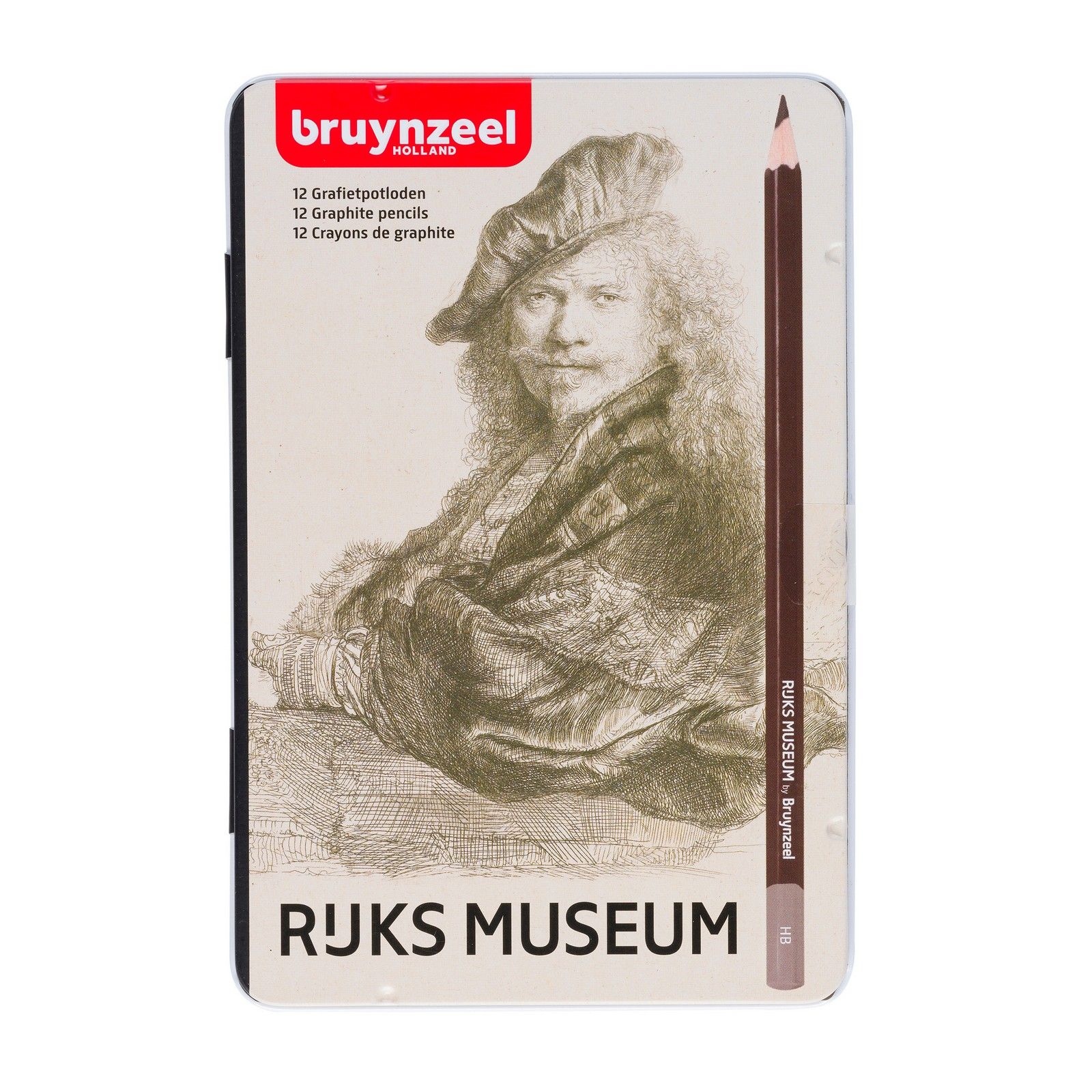 Bruynzeel • Blik 12 Grafietpotloden Rijksmuseum - Rembrandt Van Rijn