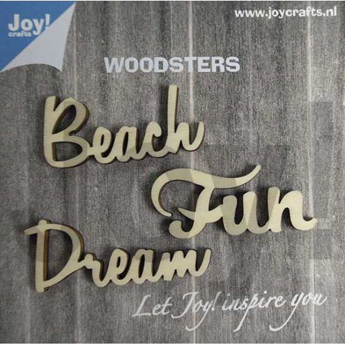 Joy!Crafts • Woodsters houten figuren Dream beach fun