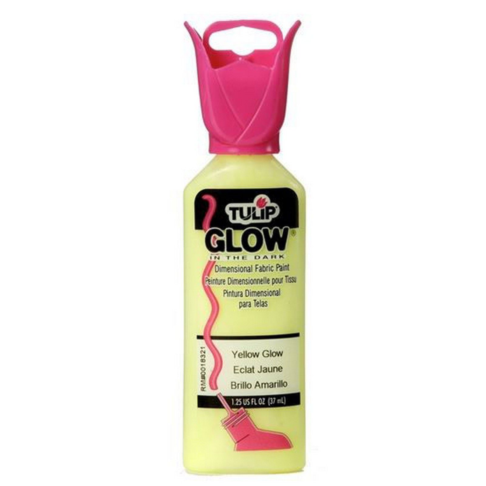 Tulip • Dimensional Fabric Paint Glow Yellow 37ml