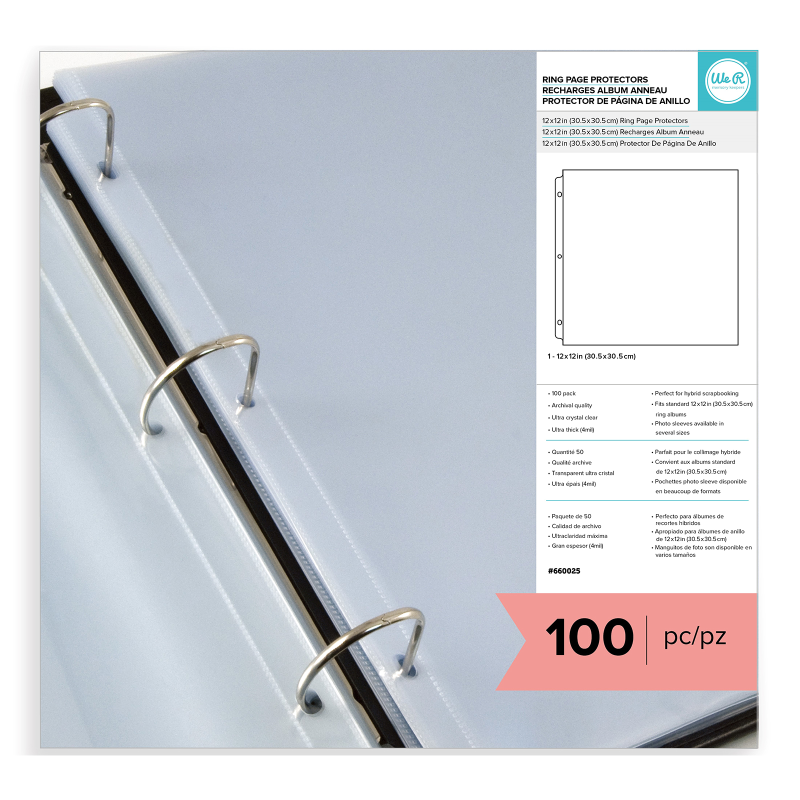 We R Makers • Page protectors 30,5x30,5cm 12x12" 100pcs