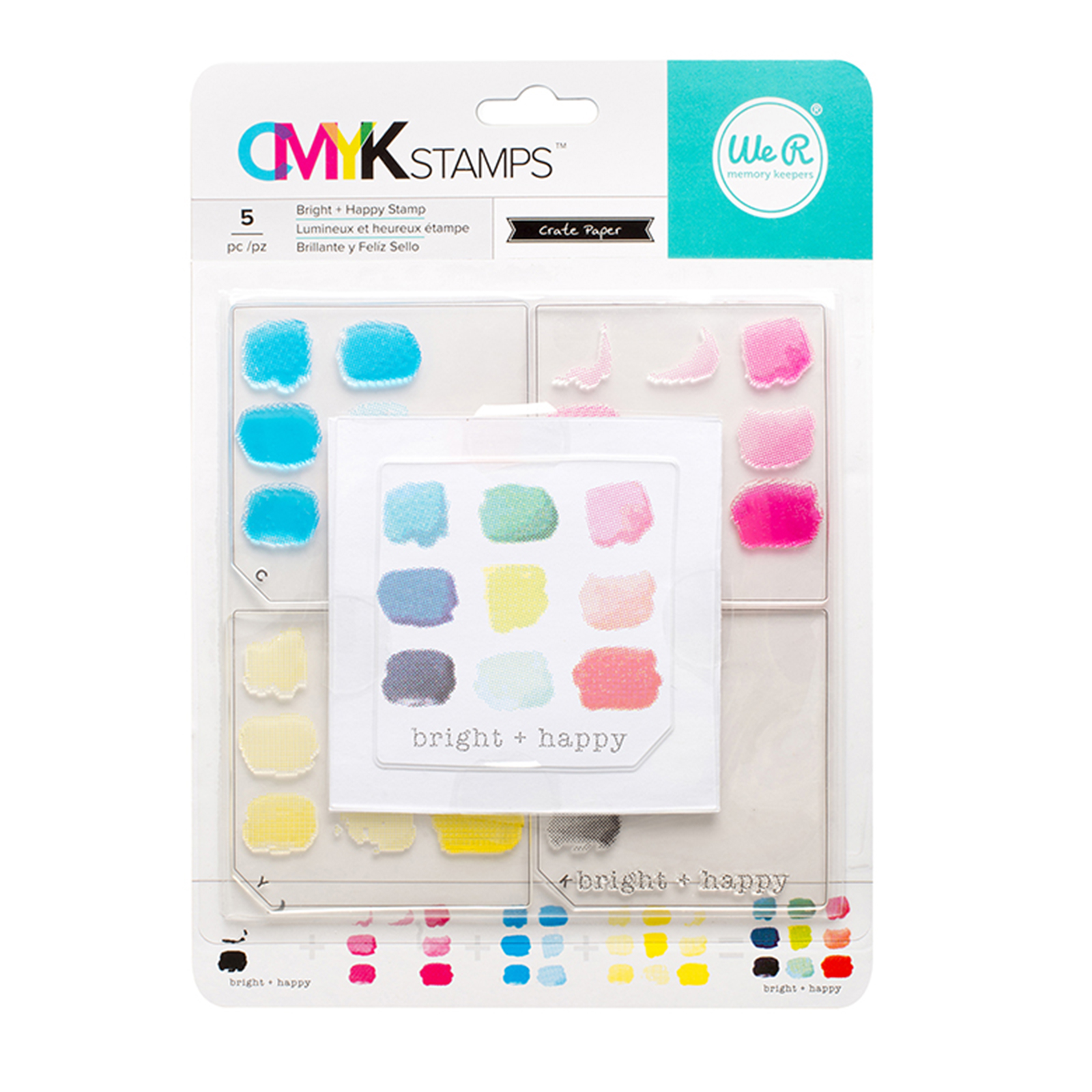 We R Makers • CMYK Stamp kit Bright & Happy