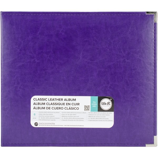 We R Makers • Classic Leather Ring Album Grape Soda 30,5x30,5cm