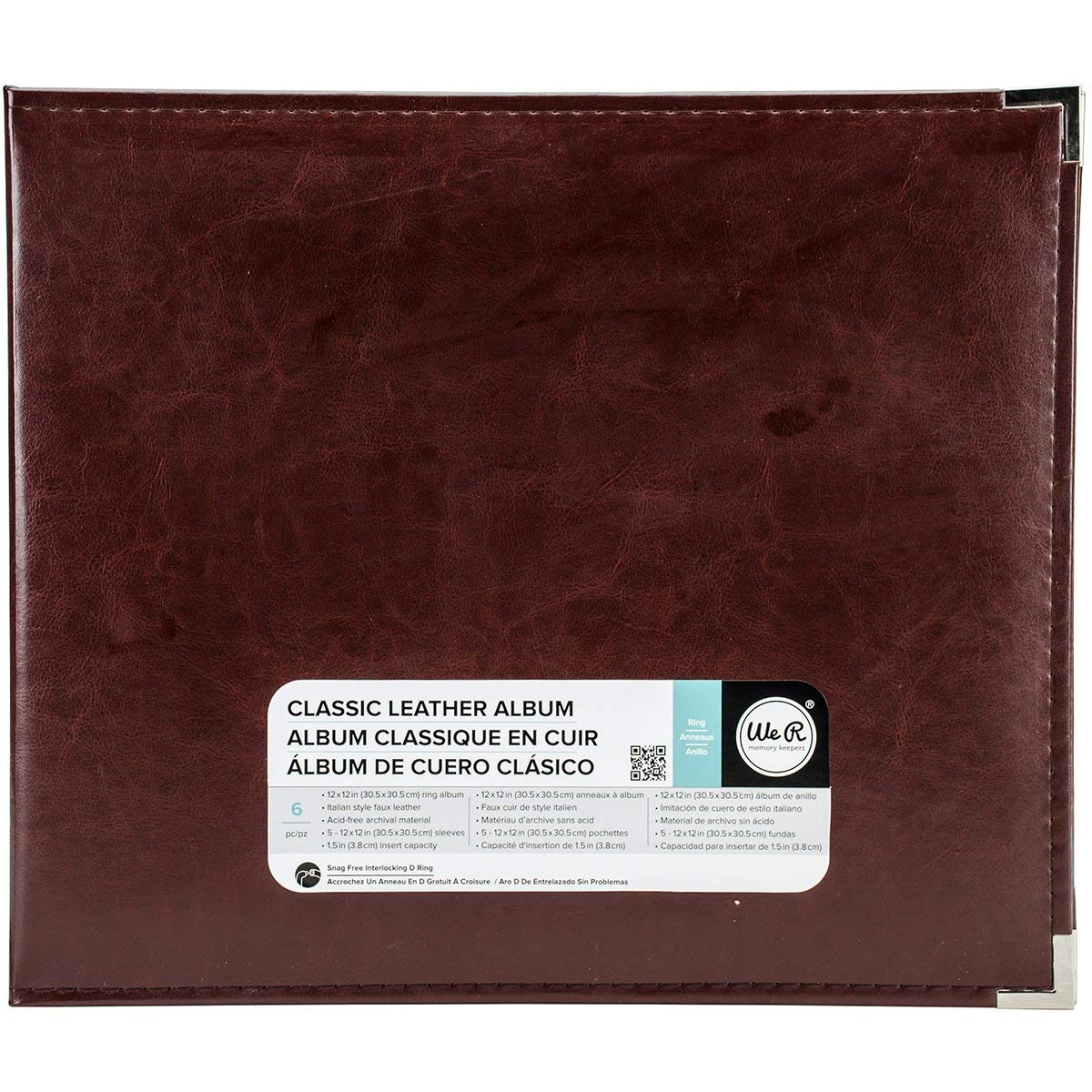 We R Makers • Classic Leather Ring Album Cinnamon 30,5x30,5cm