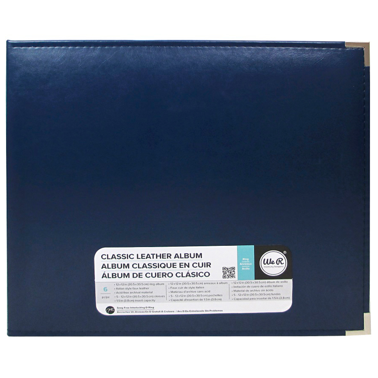 We R Makers • Classic Leather Ring Album Cobalt 30,5x30,5cm