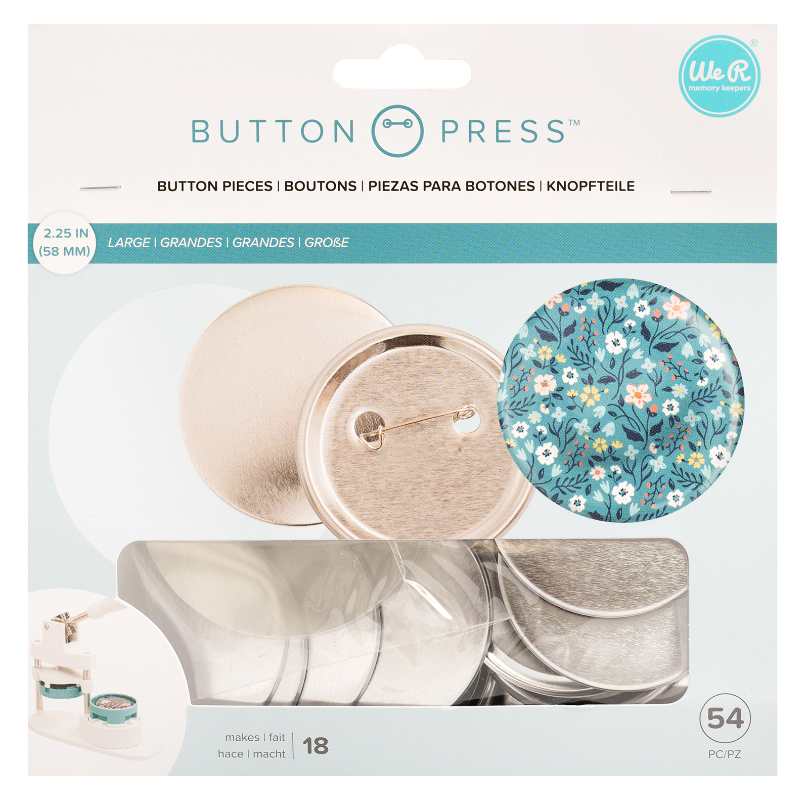 We R Makers • Button press Refill pack Large Badges Ø58mm