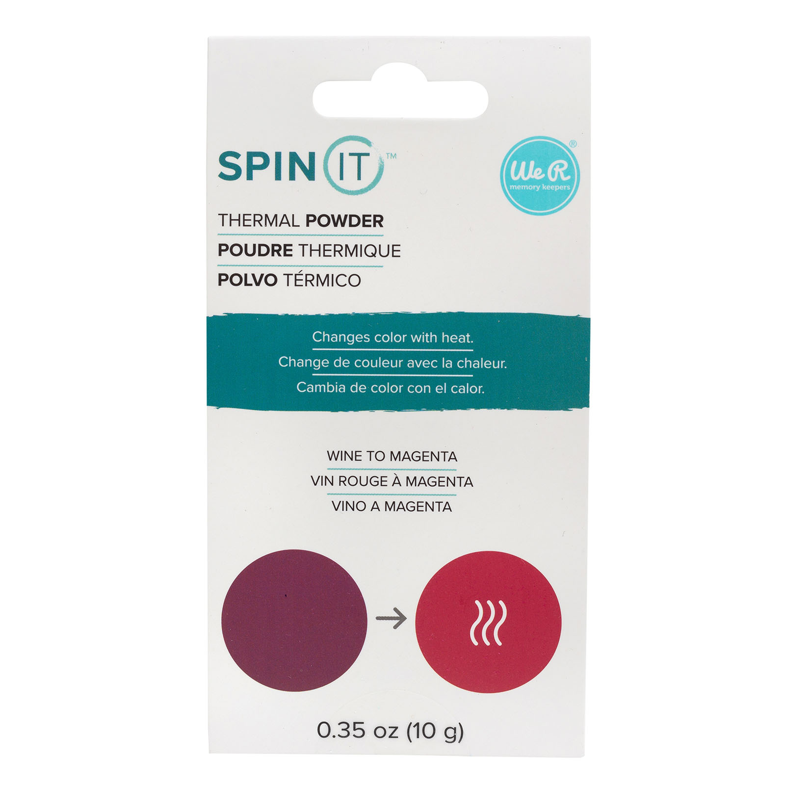 We R Makers • Spin IT thermal powder Wine to Magenta