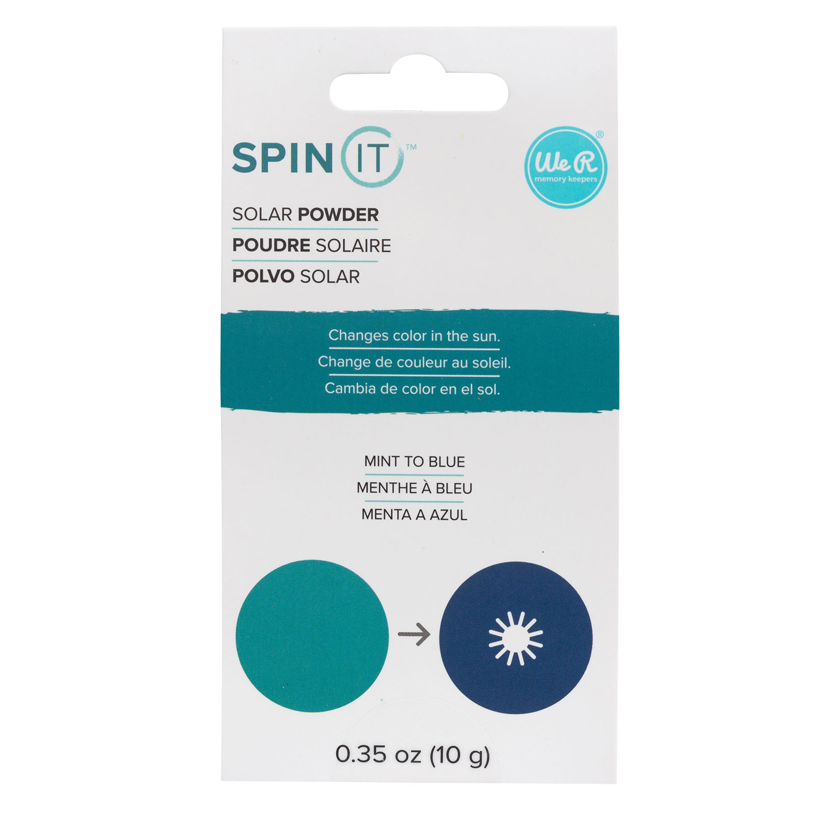 We R Makers • Spin IT solar powder Mint to Blue
