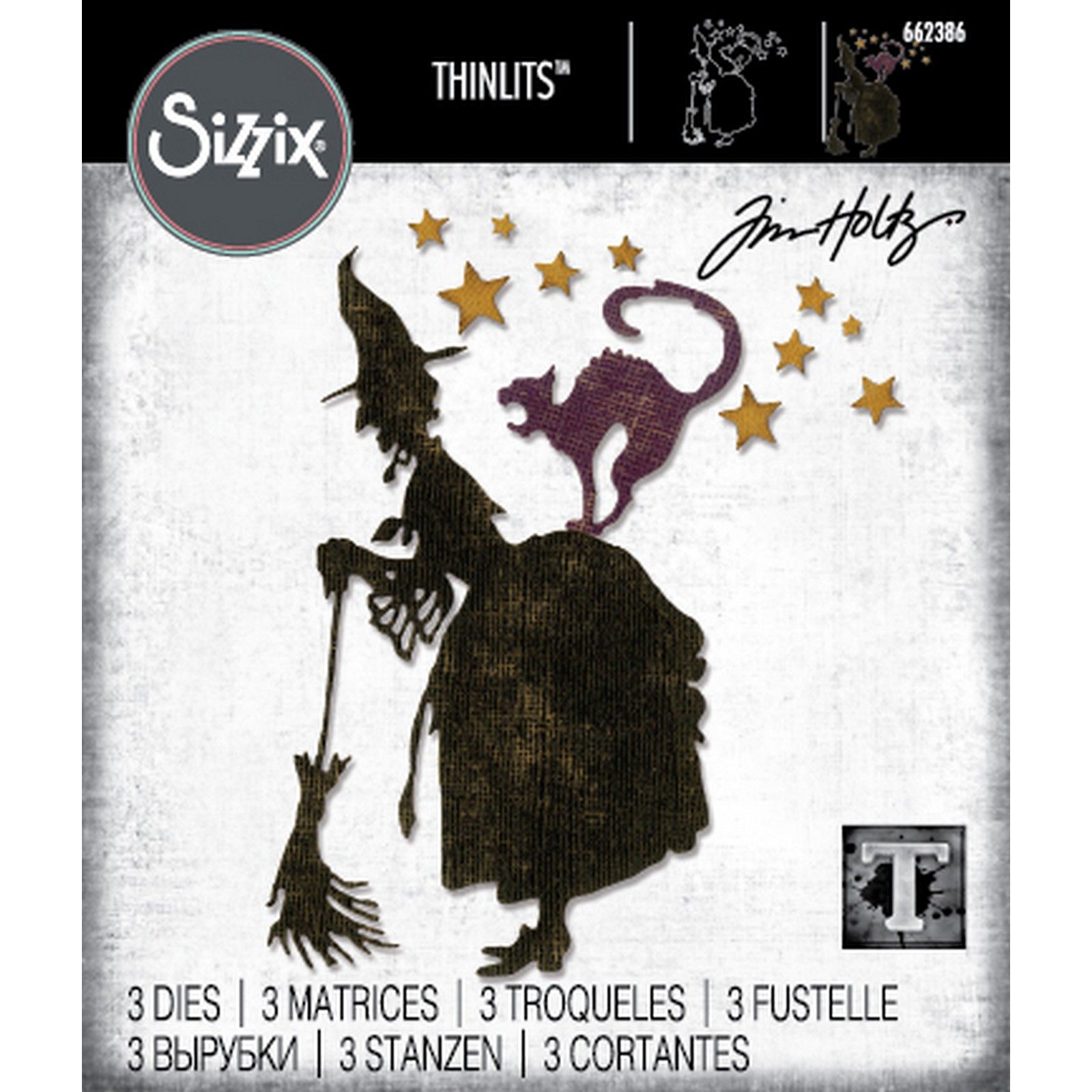 Sizzix • Die Set 3pcs Witchcraft by Tim Holtz