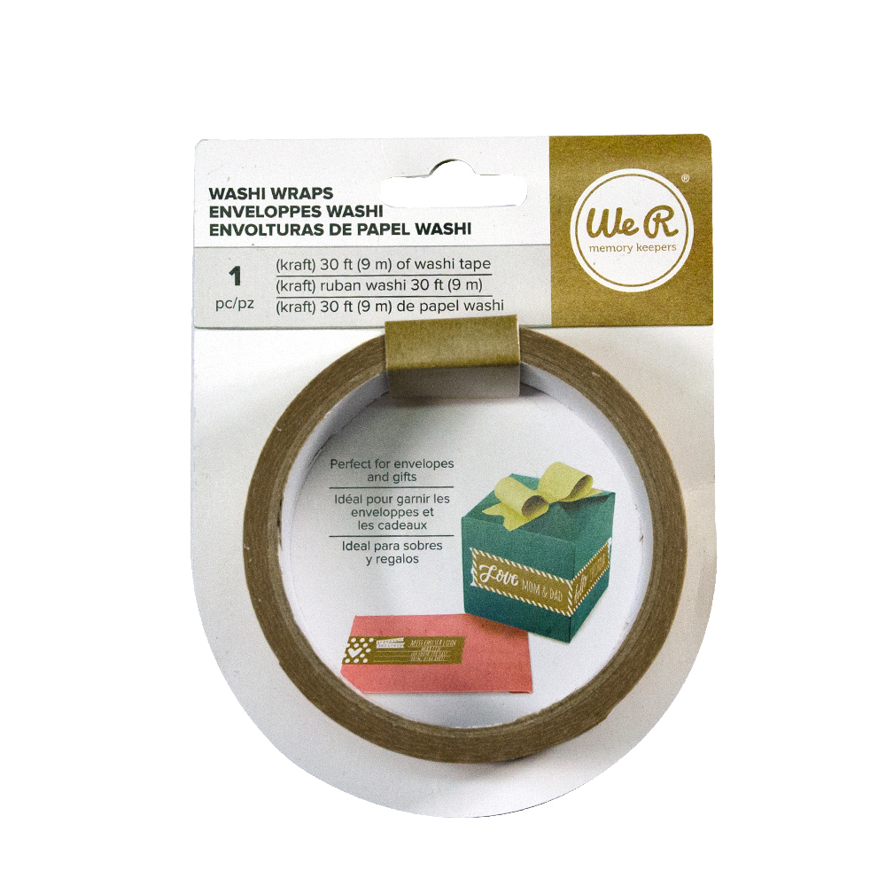 We R Makers • Envelope wrap washi roll kraft