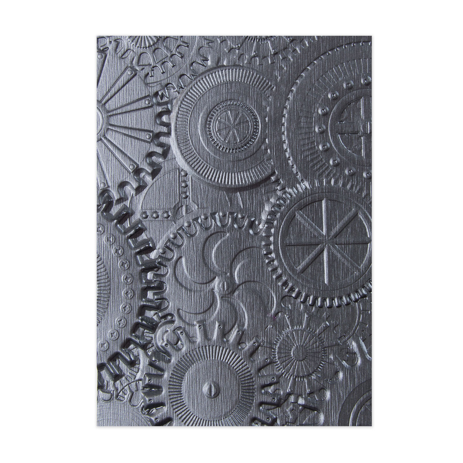 Sizzix • 3-D Texture Fades Prägeschablone Mechaniken von Tim Holtz