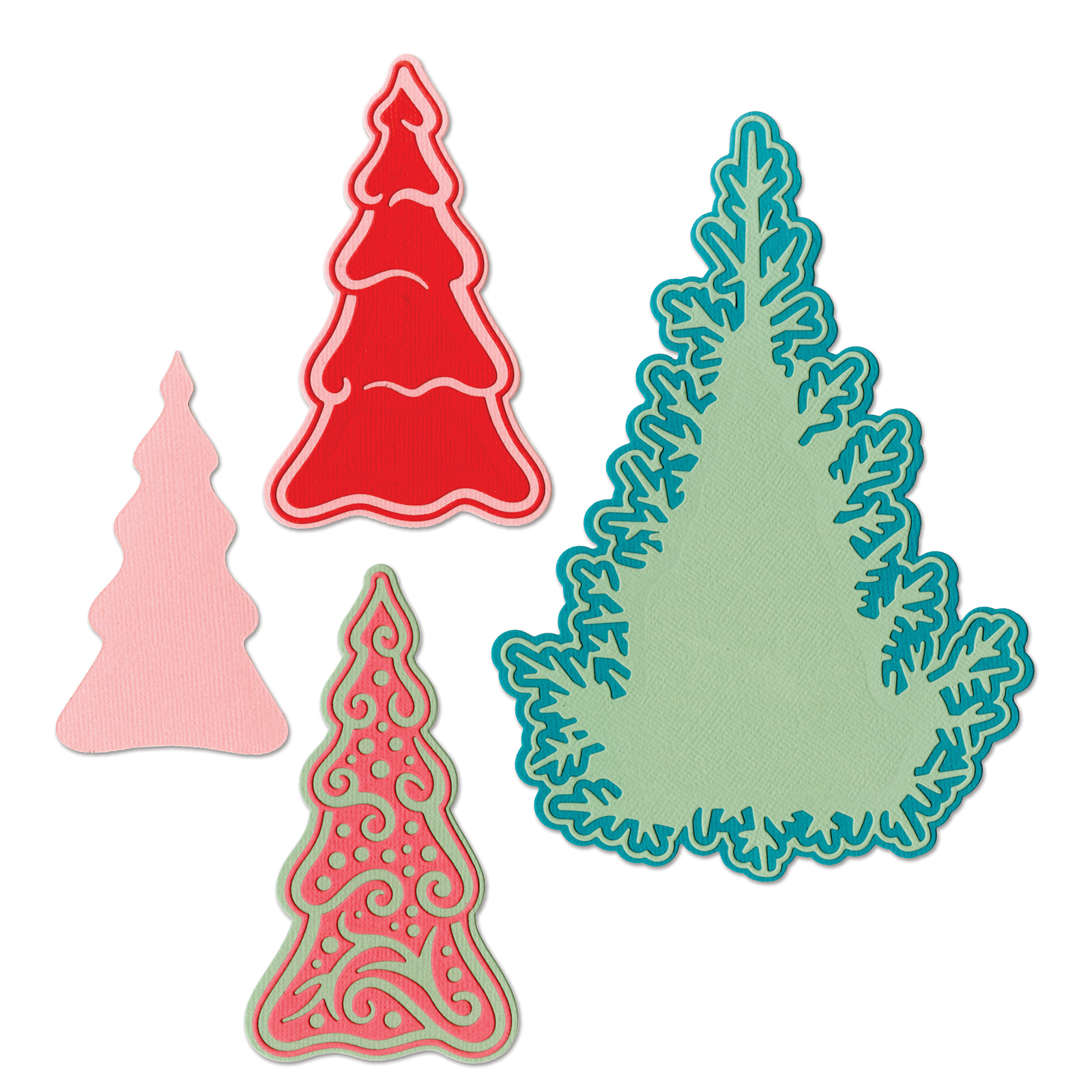 Sizzix • Thinlits die set Fairy Background trees