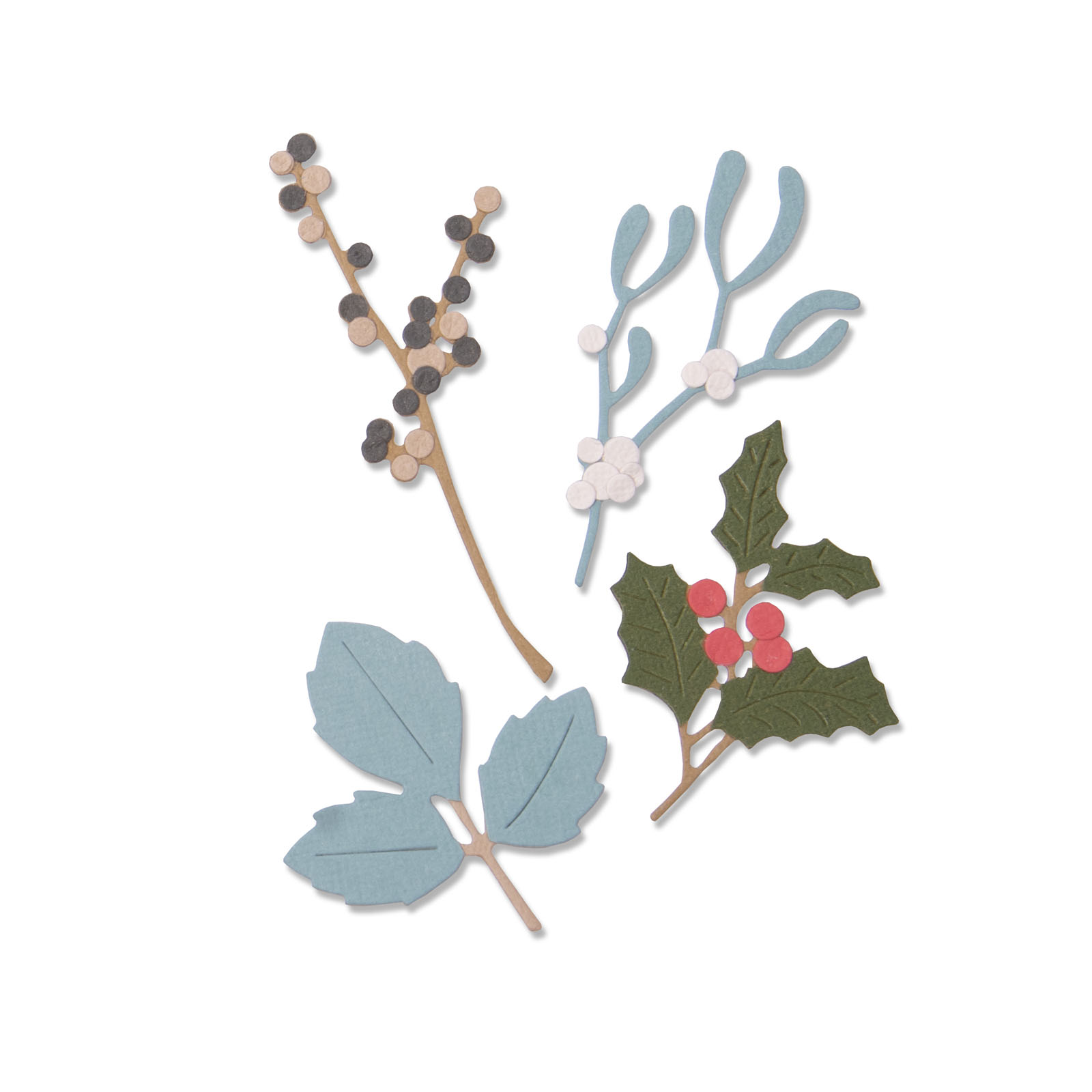 Sizzix • Set di Fustelle Thinlits 5 pezzi Winter Leaves di Sophie Guilar
